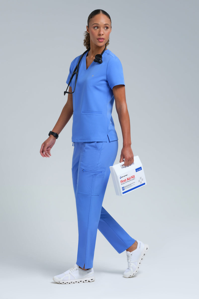 TODOS LOS MÉDICOS AZUL TECHO MUJER (Colección Core)