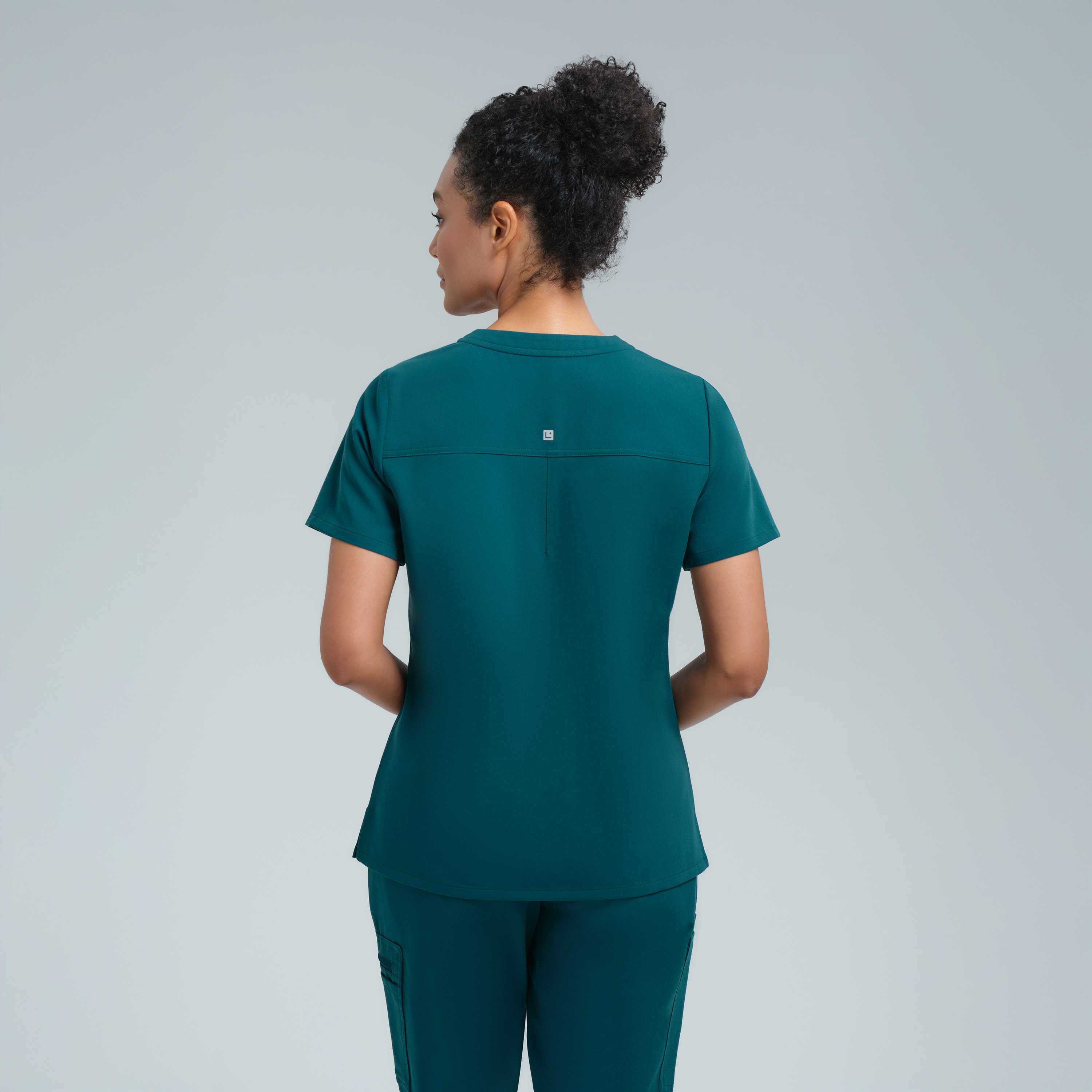 Calypso One Pocket Scrub Top Legion Blue