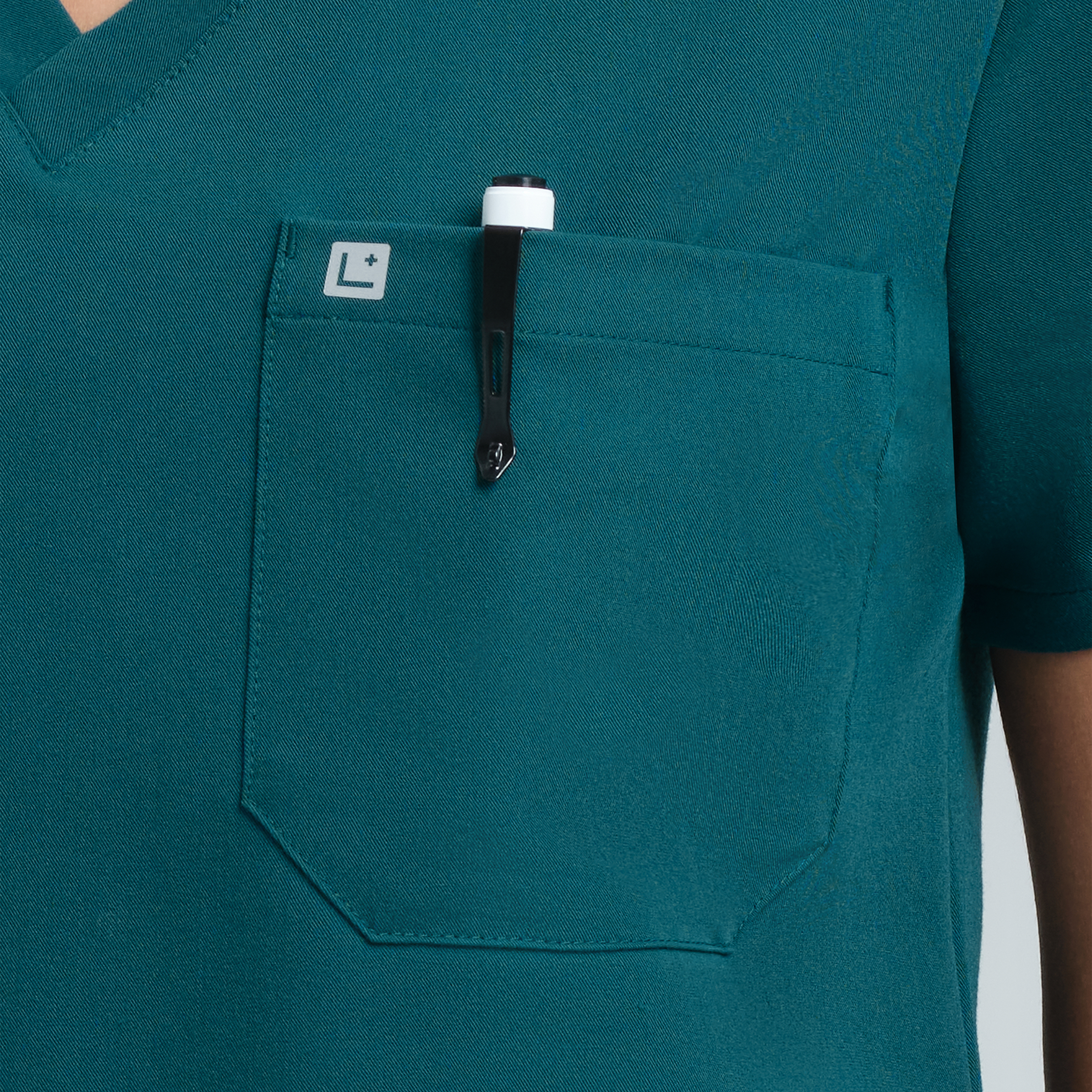 Calypso One Pocket Scrub Top Legion Blue