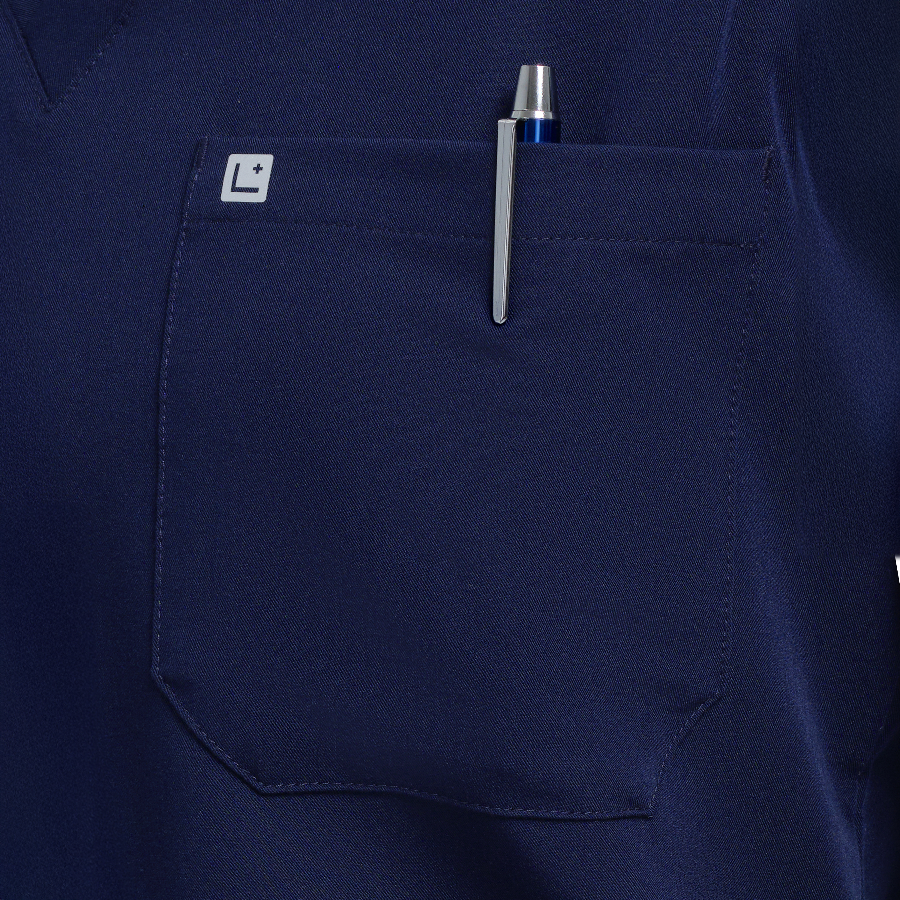 Calypso One Pocket Scrub Top Navy
