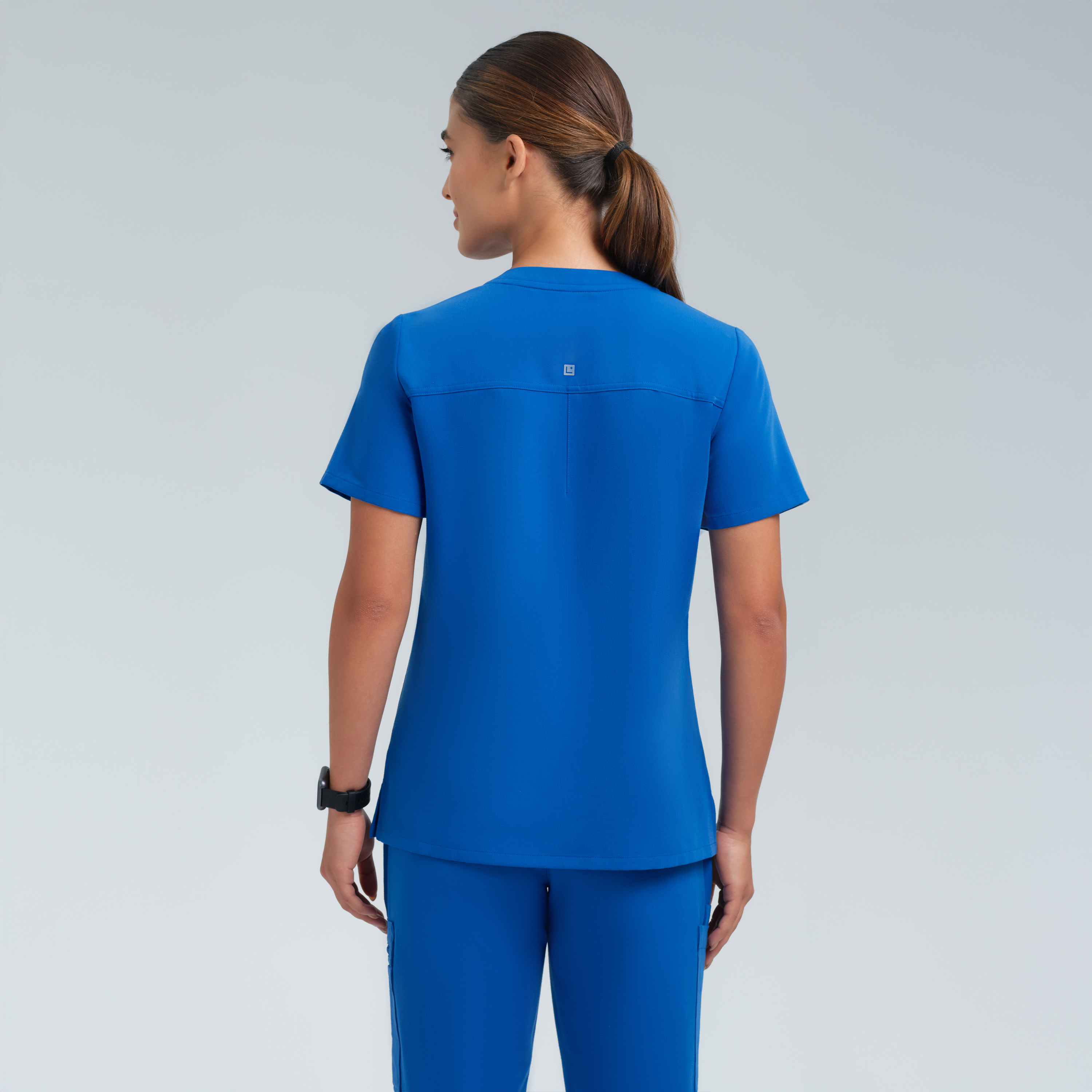 Calypso One Pocket Scrub Top Royal Blue