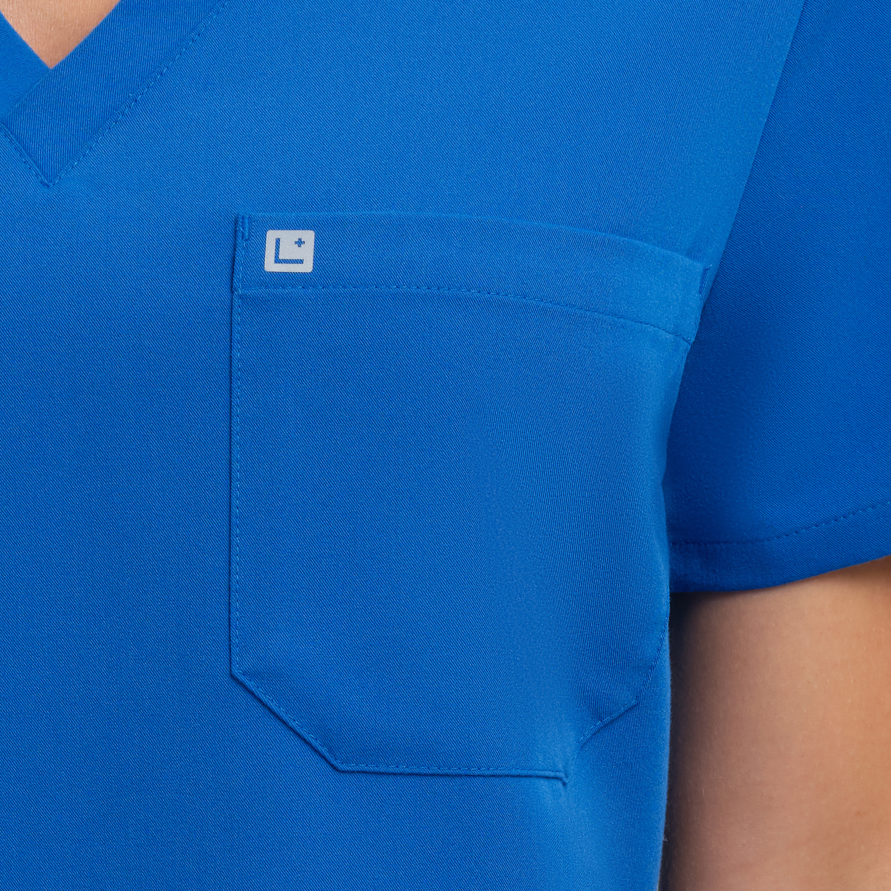 Calypso One Pocket Scrub Top Royal Blue