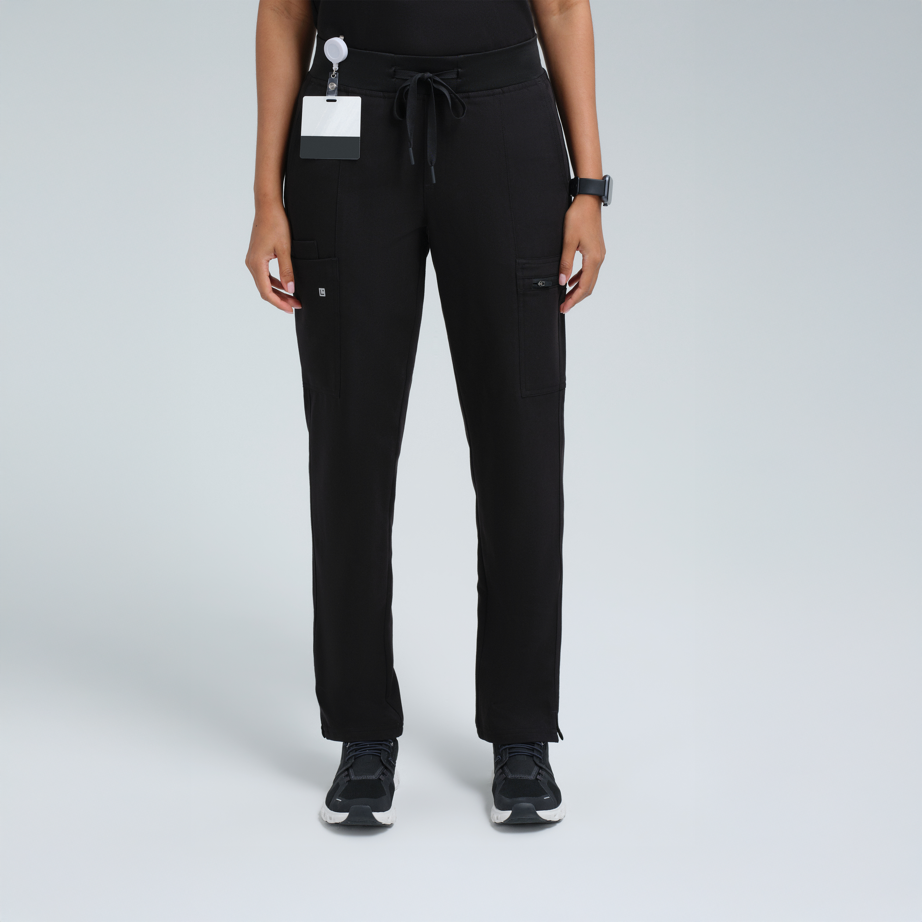 Gaya Skinny Ten Pocket Scrub Pant Black
