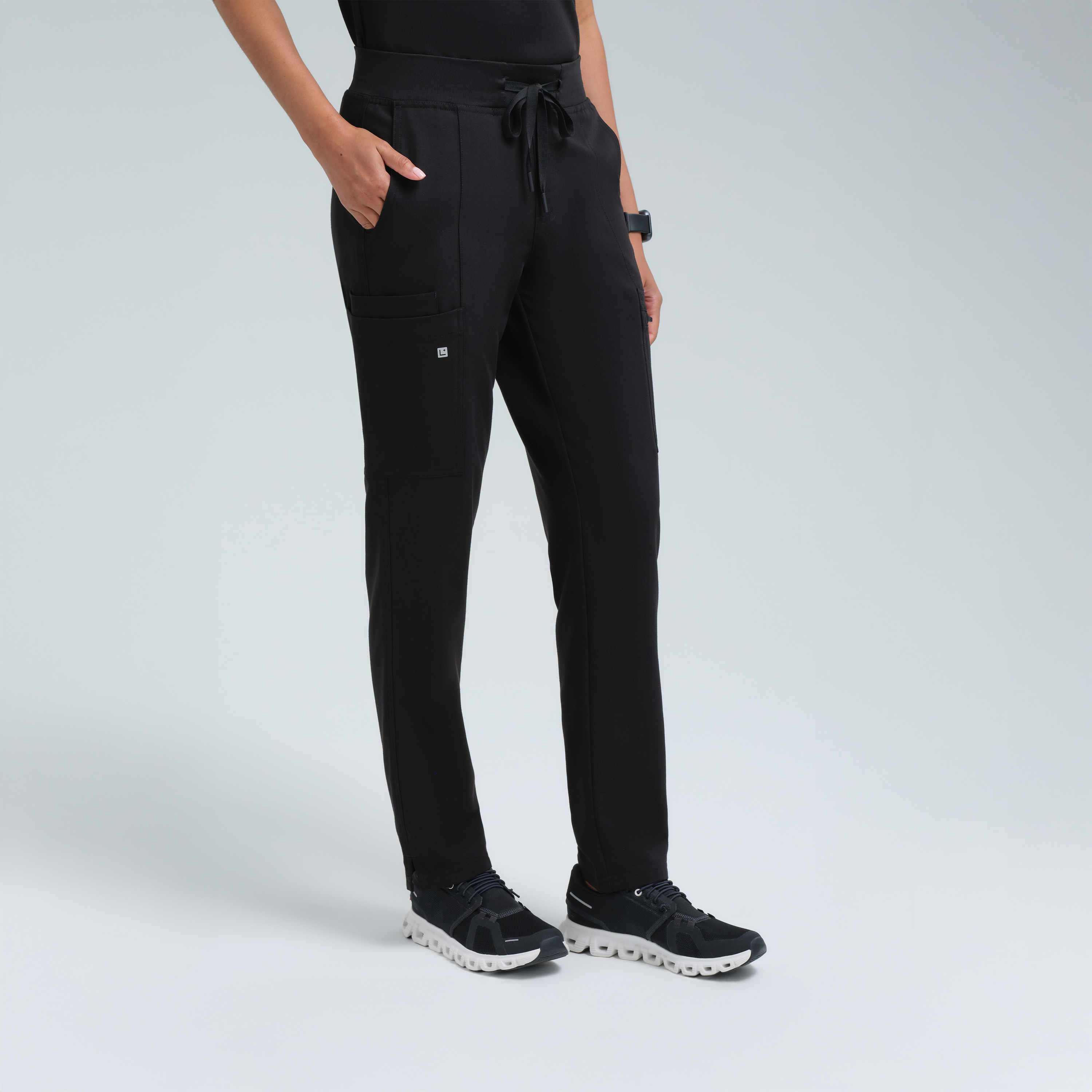 Gaya Skinny Ten Pocket Scrub Pant Black