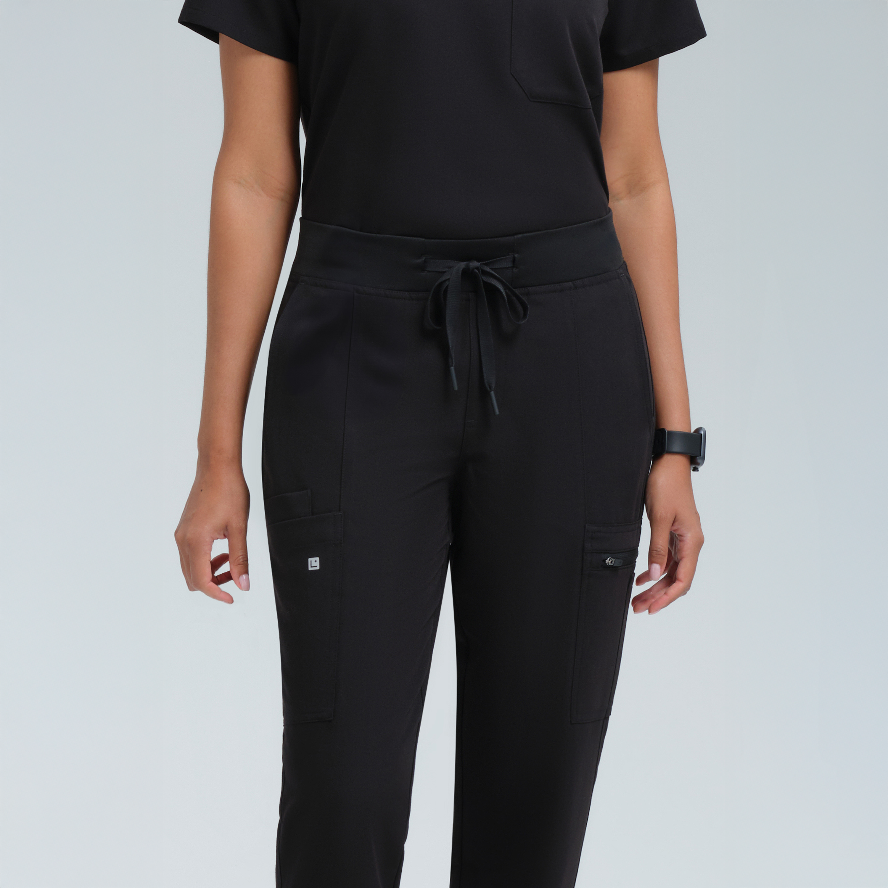 Gaya Skinny Ten Pocket Scrub Pant Black
