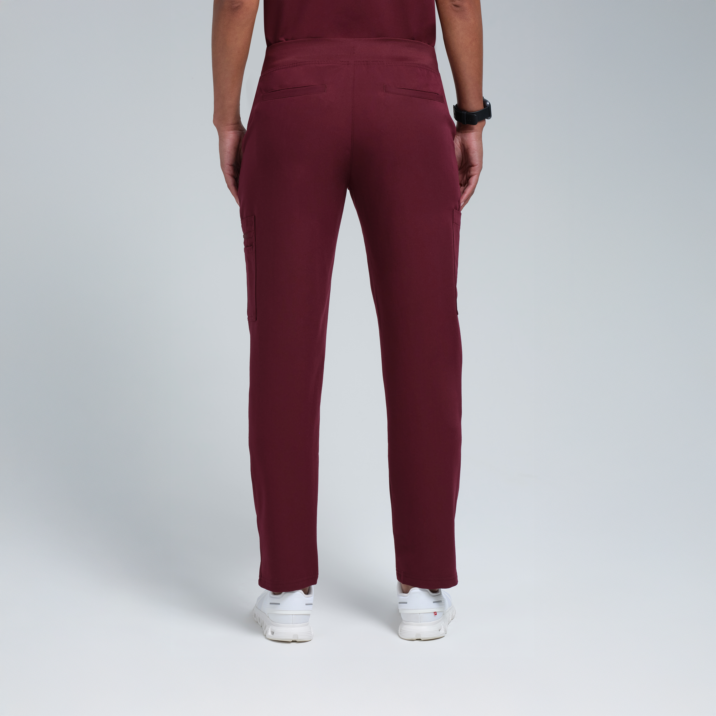 Gaya Skinny Ten Pocket Scrub Pant Burgundy