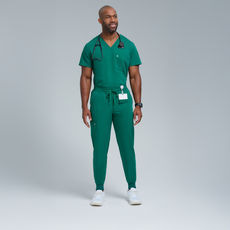 Kronos Men's Eight-Pocket Jogger Pant Alpine Green