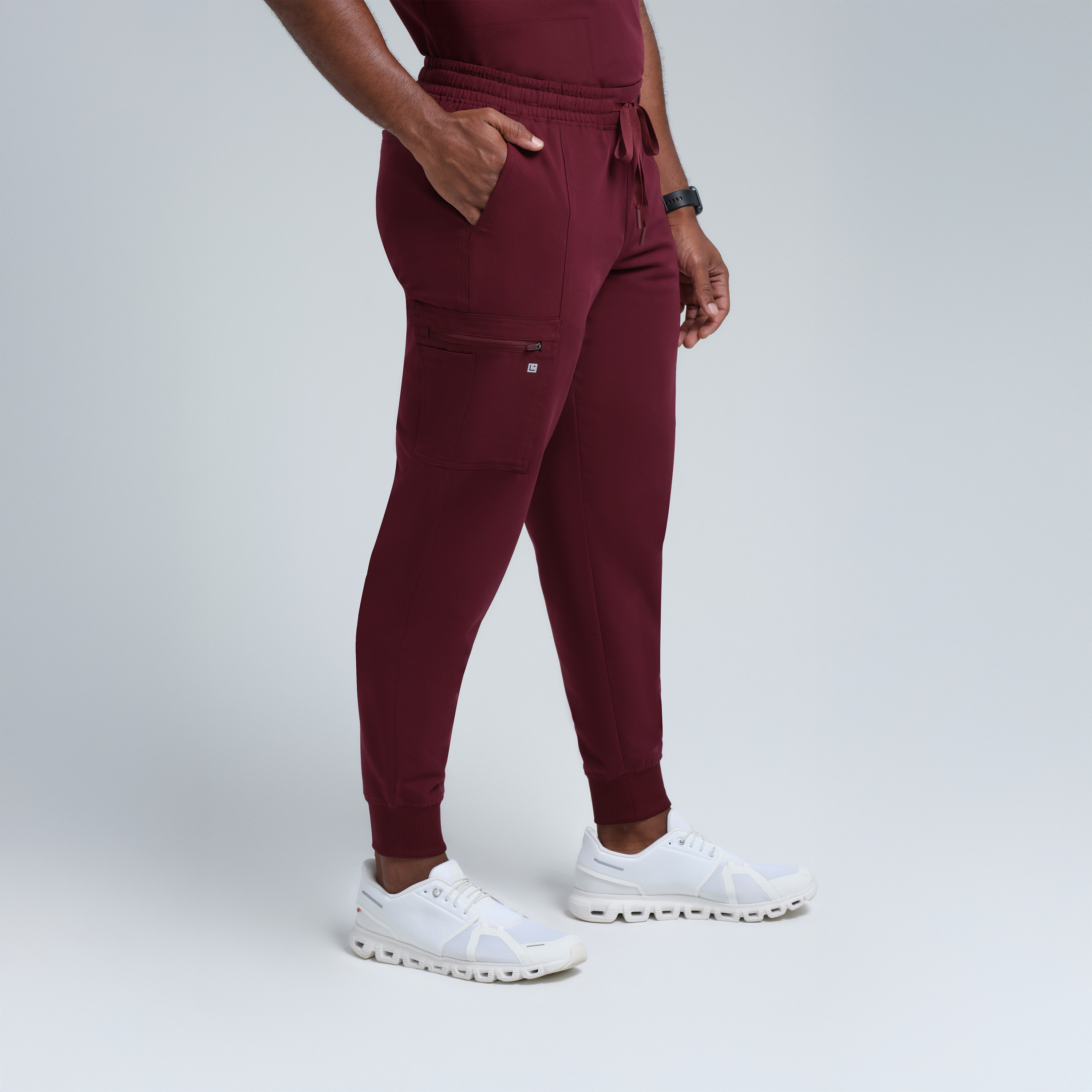Kronos Men's Eight-Pocket Jogger Pant Burgundy