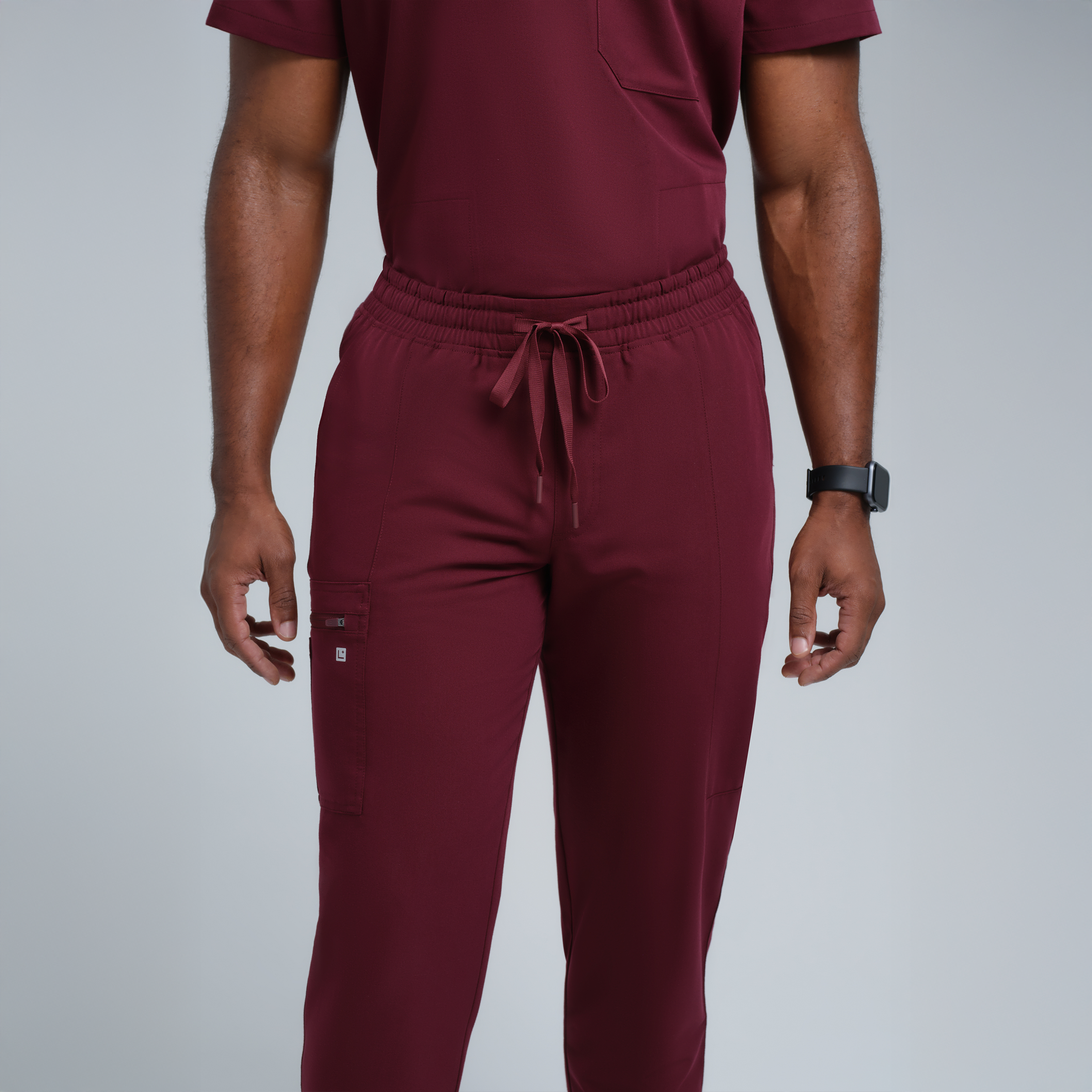 Kronos Men's Eight-Pocket Jogger Pant Burgundy