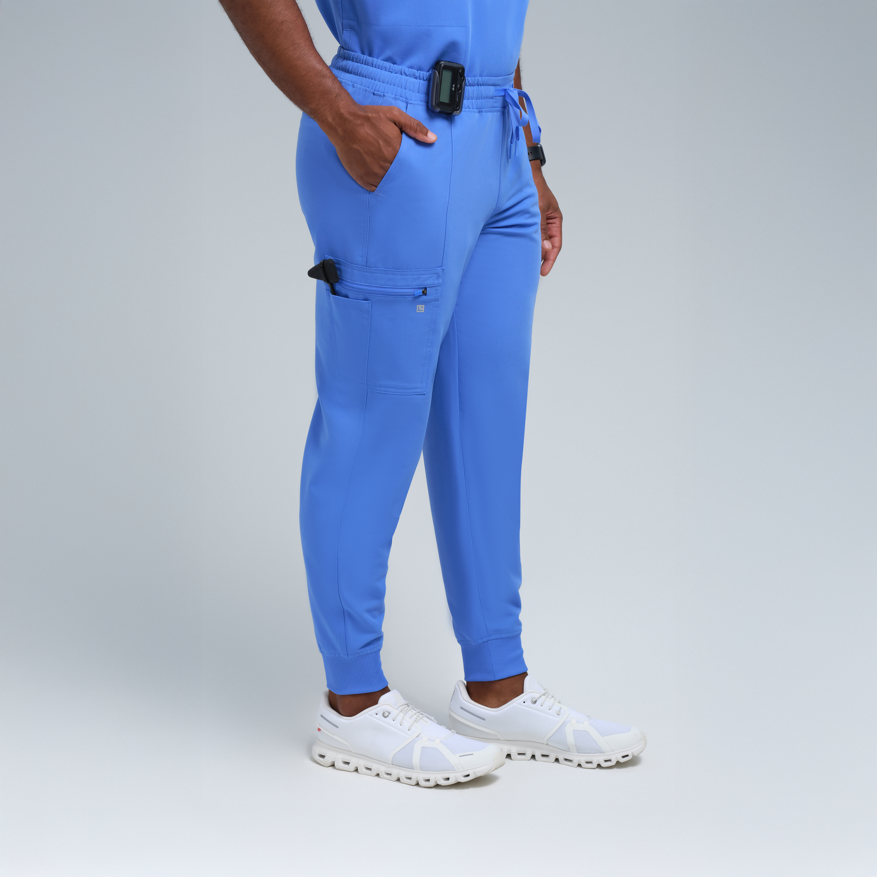 Kronos Men's Eight-Pocket Jogger Pant Ceil Blue