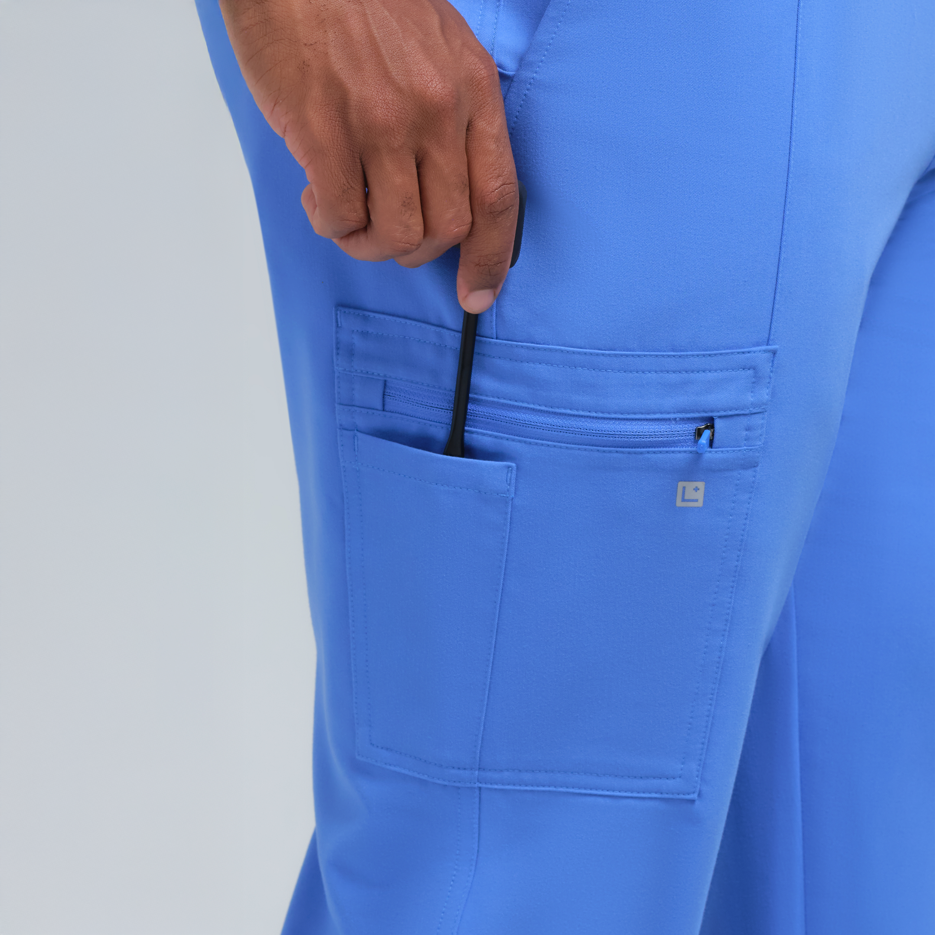 Kronos Men's Eight-Pocket Jogger Pant Ceil Blue