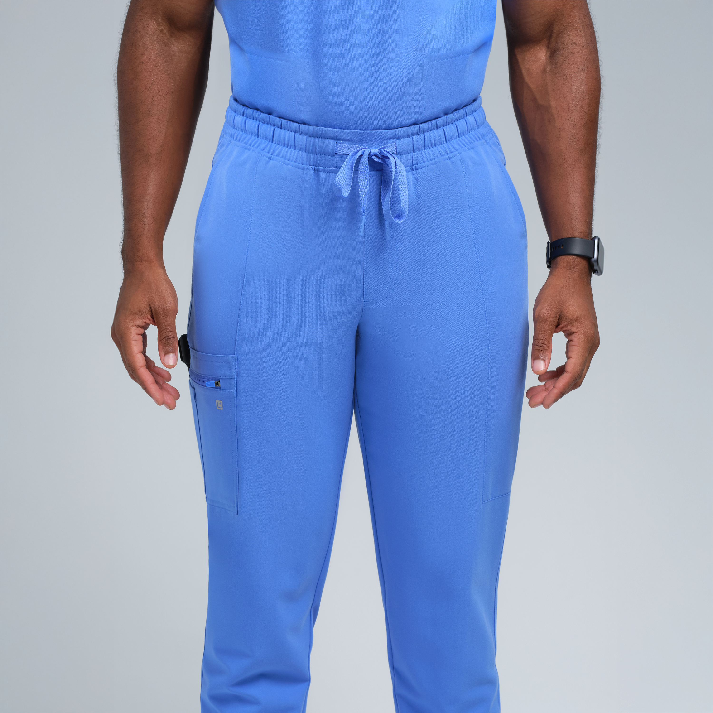 Kronos Men's Eight-Pocket Jogger Pant Ceil Blue