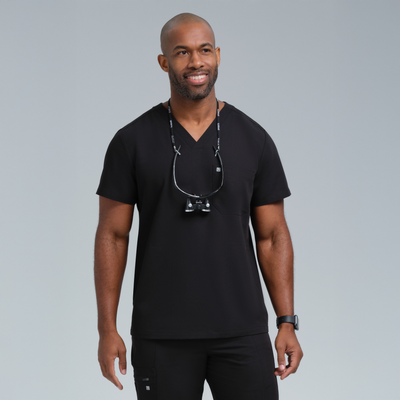 The Performance Men's Jogger Black Scrub Set