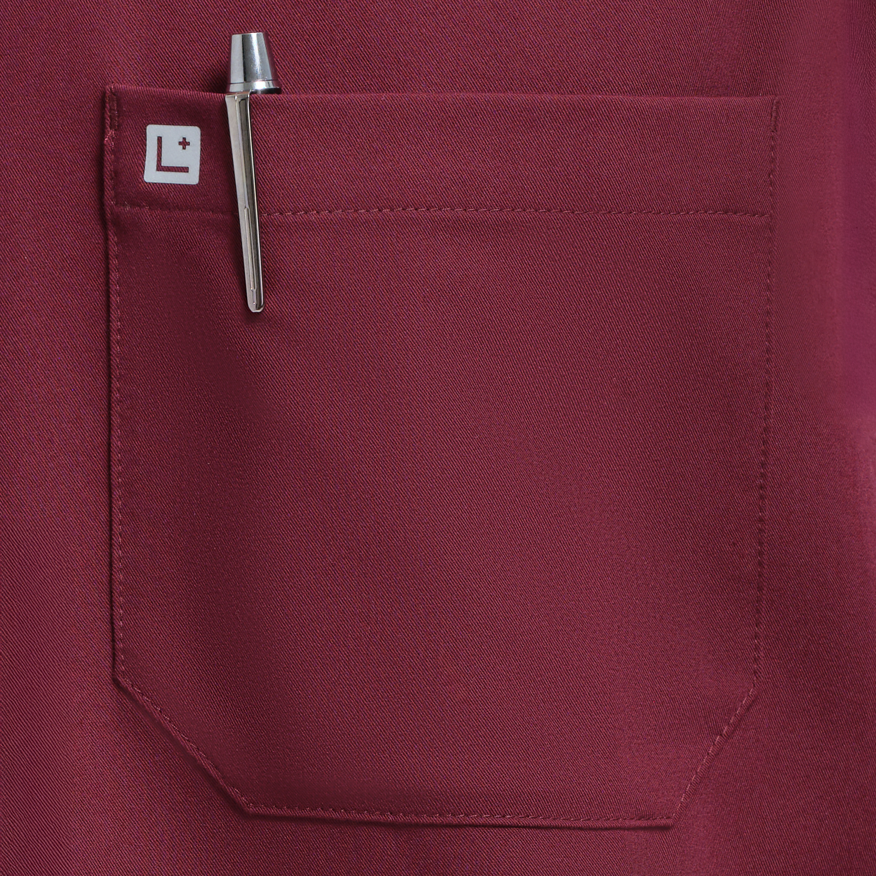Neo Men’s Three Pocket Scrub Top Burgundy