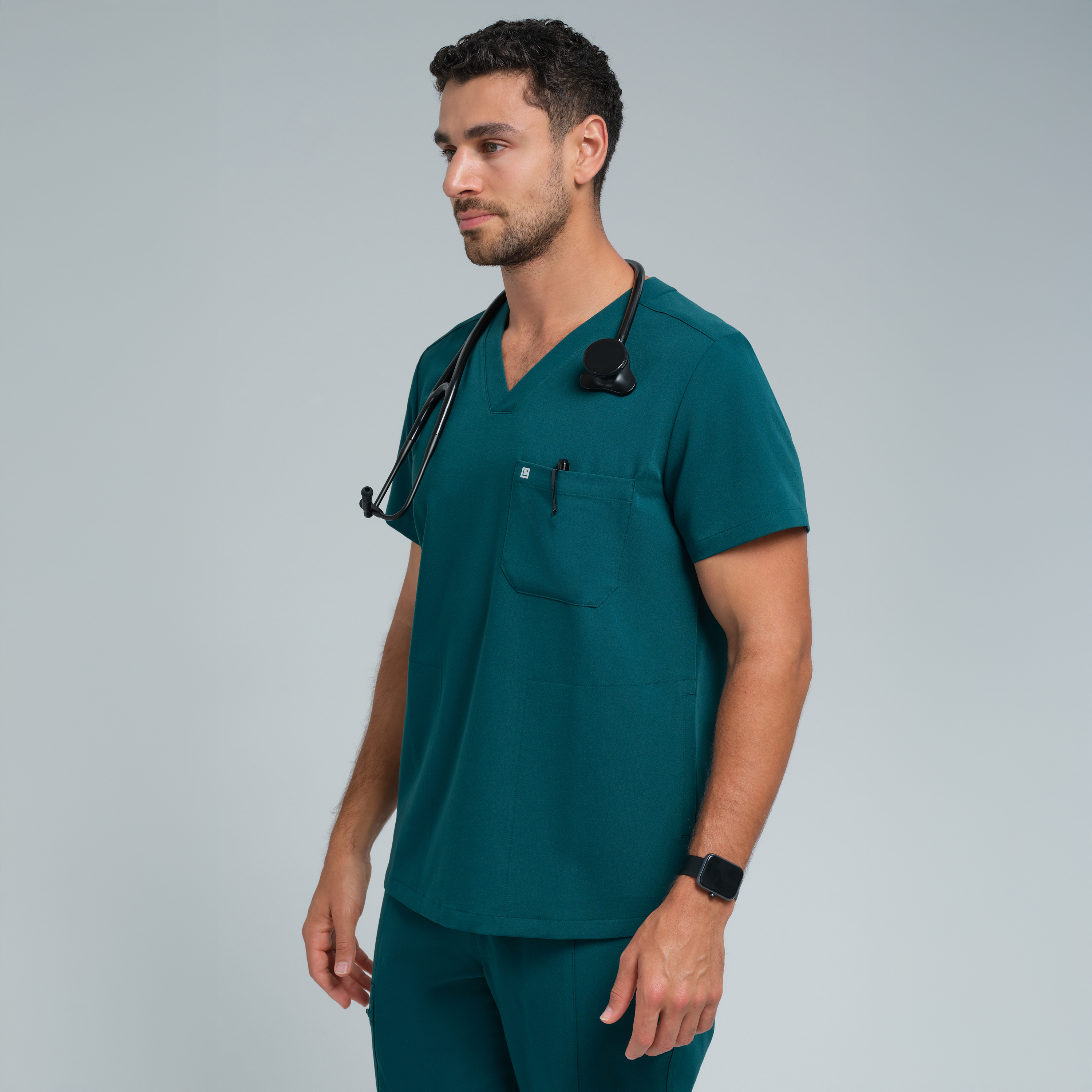 Neo Men’s Three Pocket Scrub Top Legion Blue