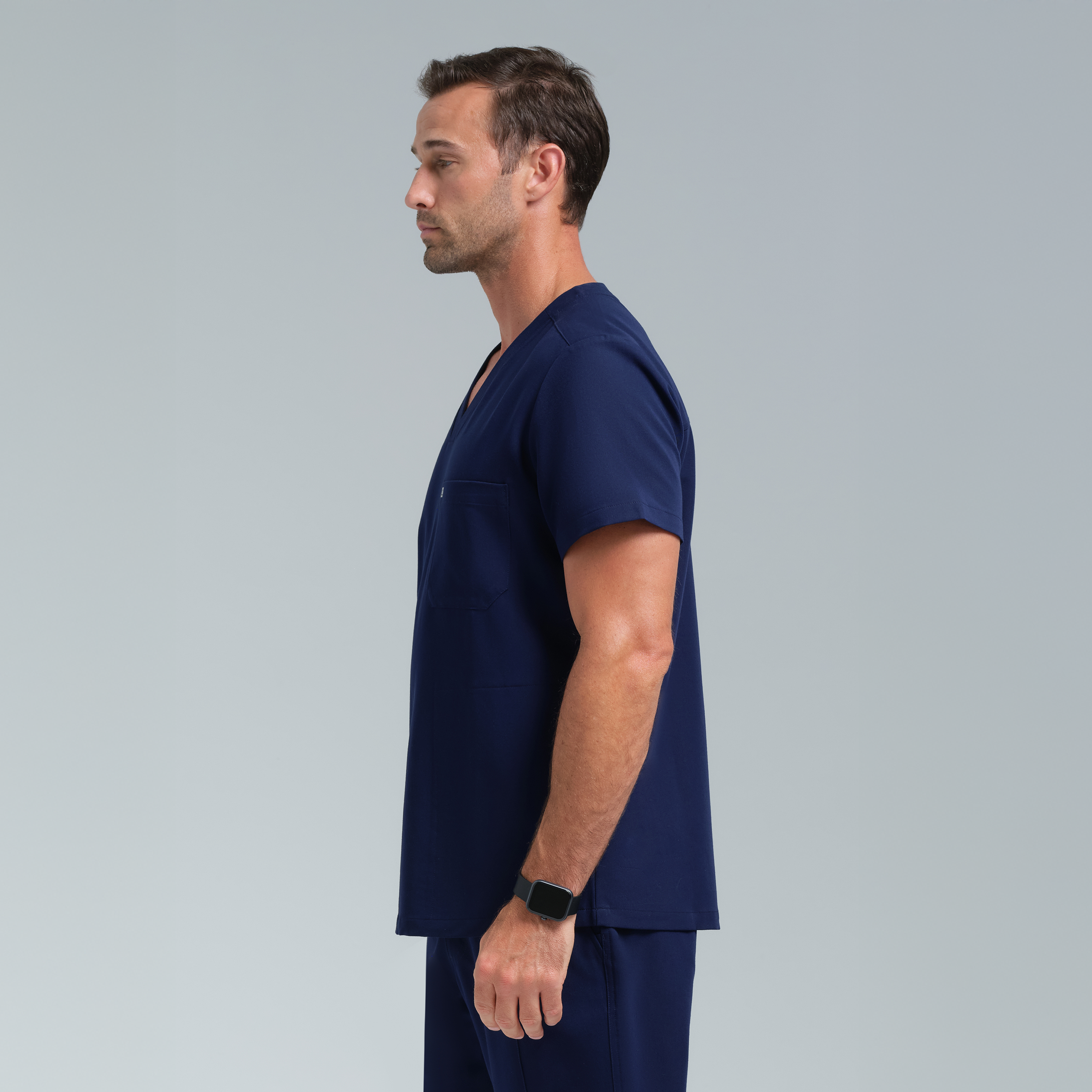 Neo Men’s Three Pocket Scrub Top Navy