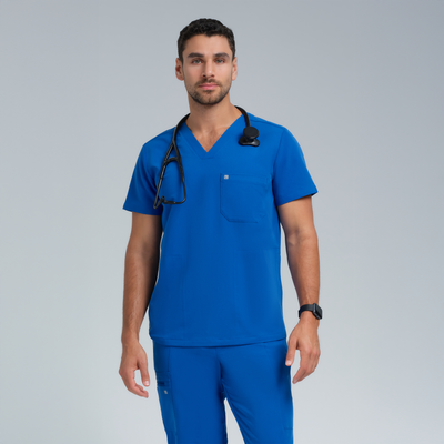 The Performance Men's Jogger Royal Blue Scrub Set