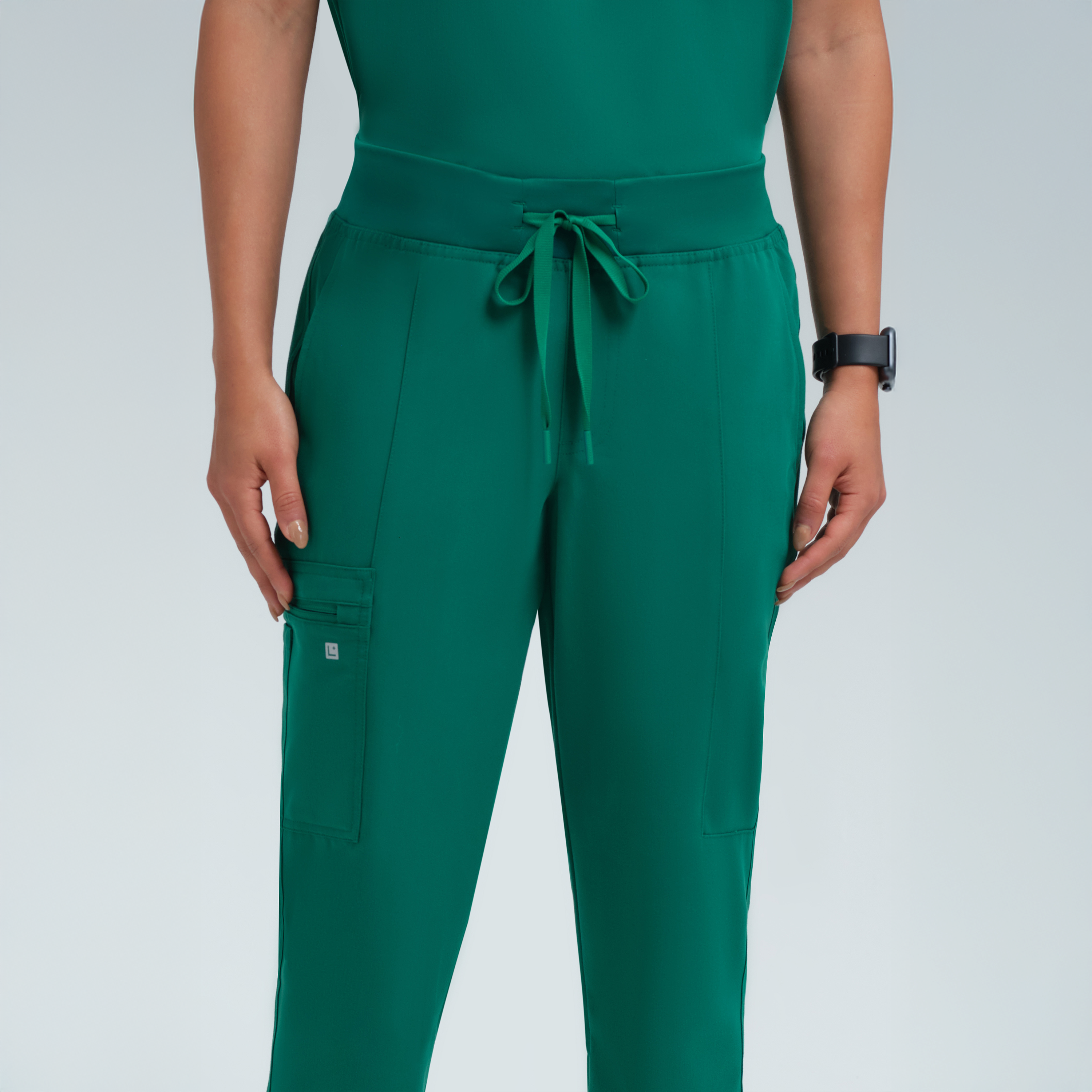 Selena Eight-Pocket Jogger Pants Alpine Green