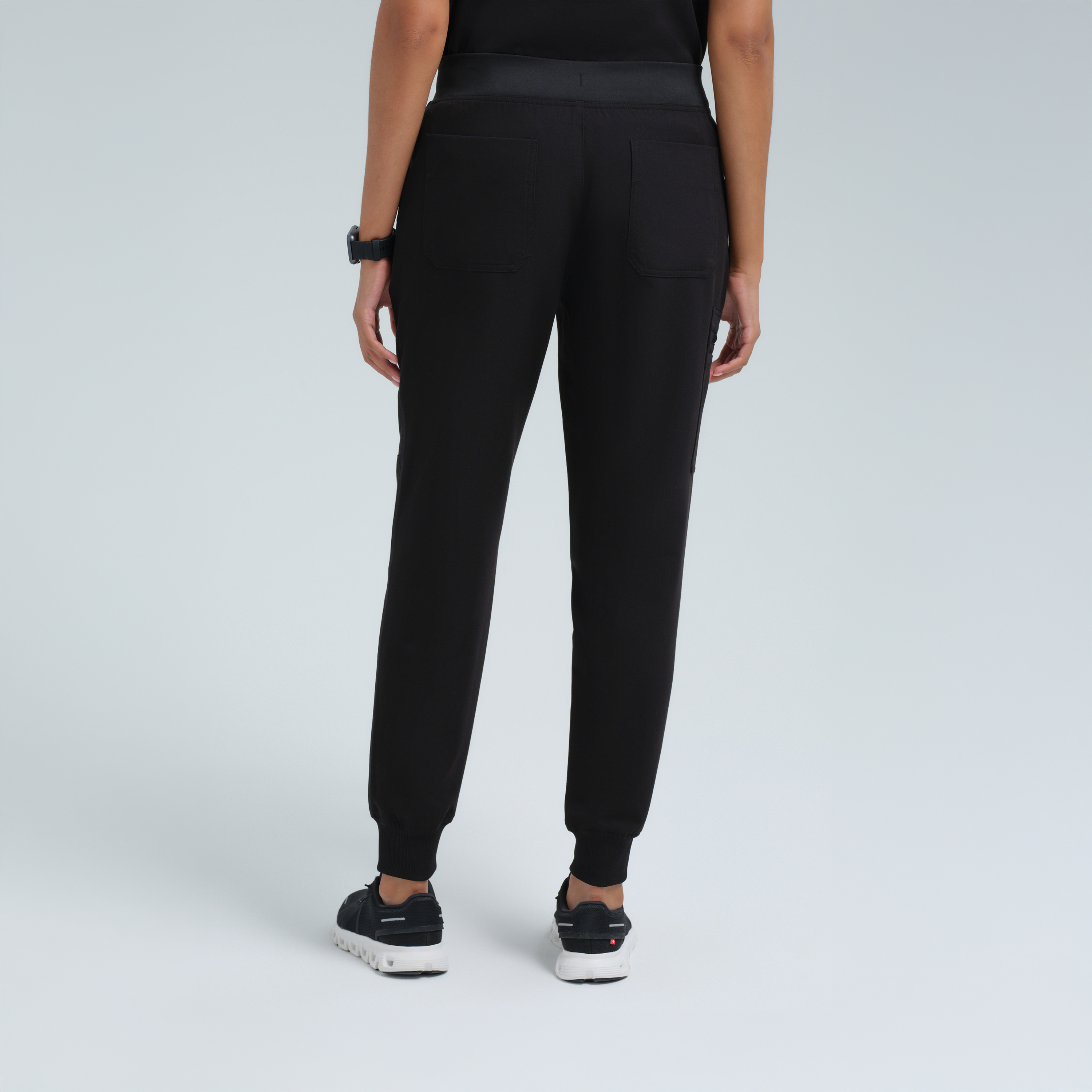 Selena Eight-Pocket Jogger Pants Black