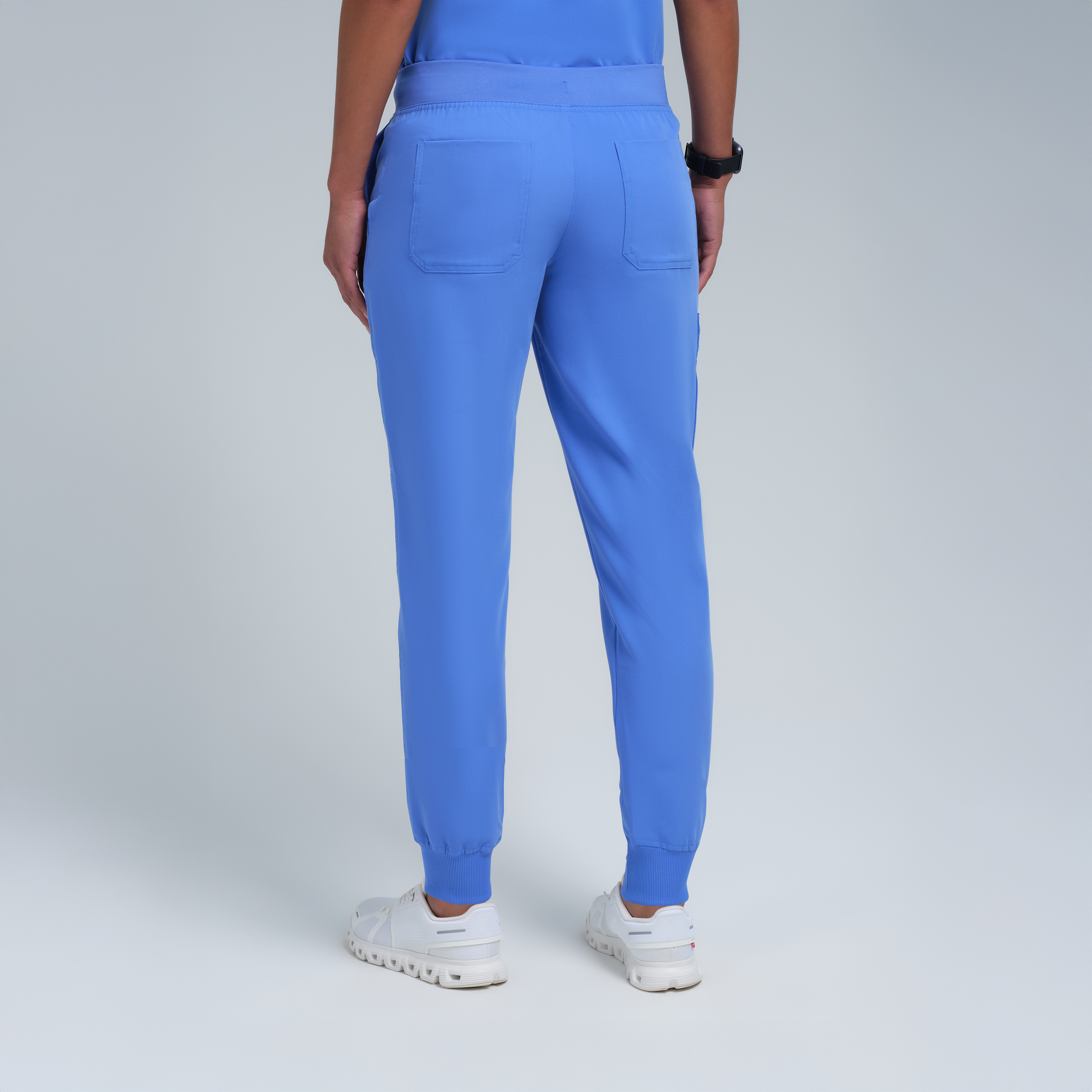 Selena Eight-Pocket Jogger Pants Ceil Blue