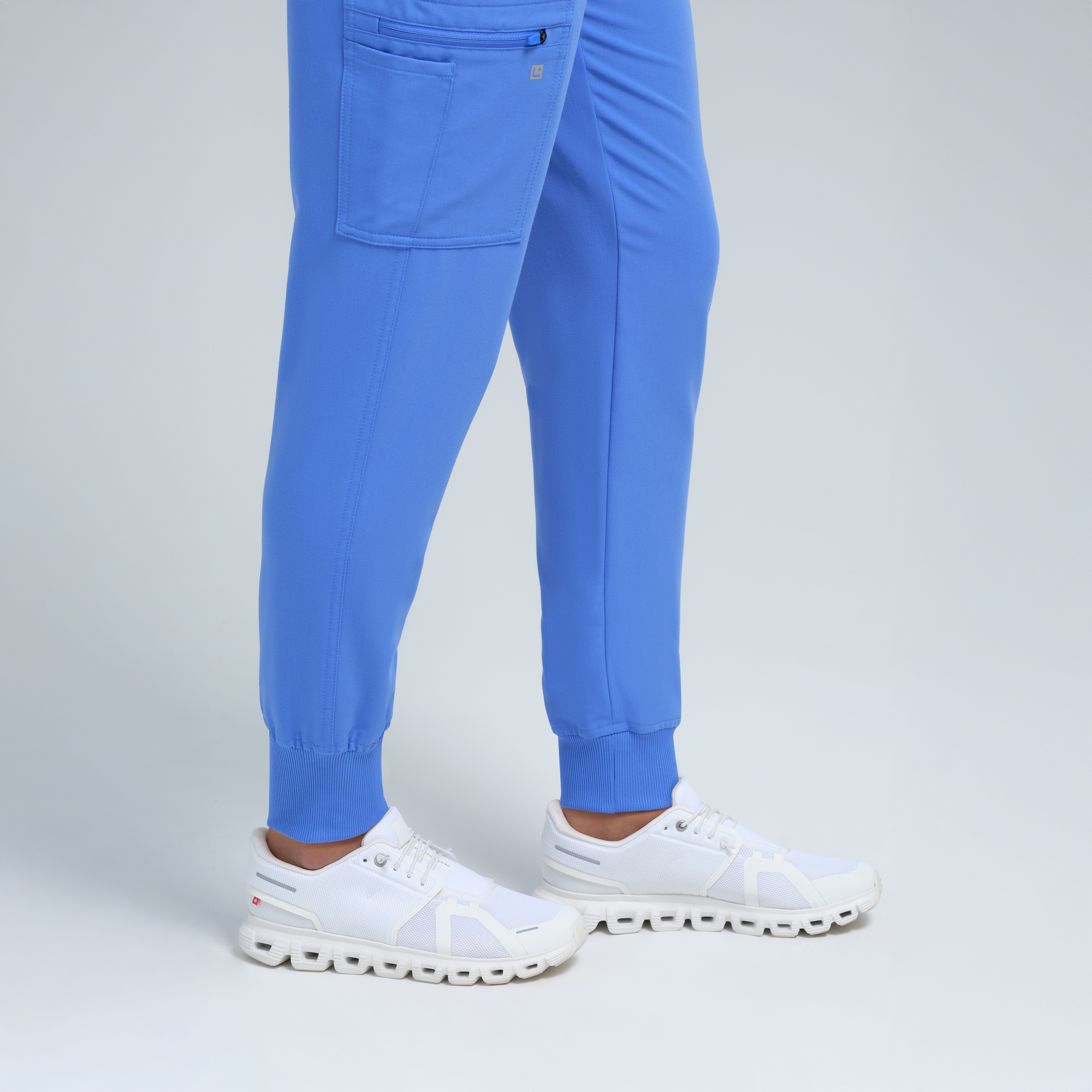 Selena Eight-Pocket Jogger Pants Ceil Blue