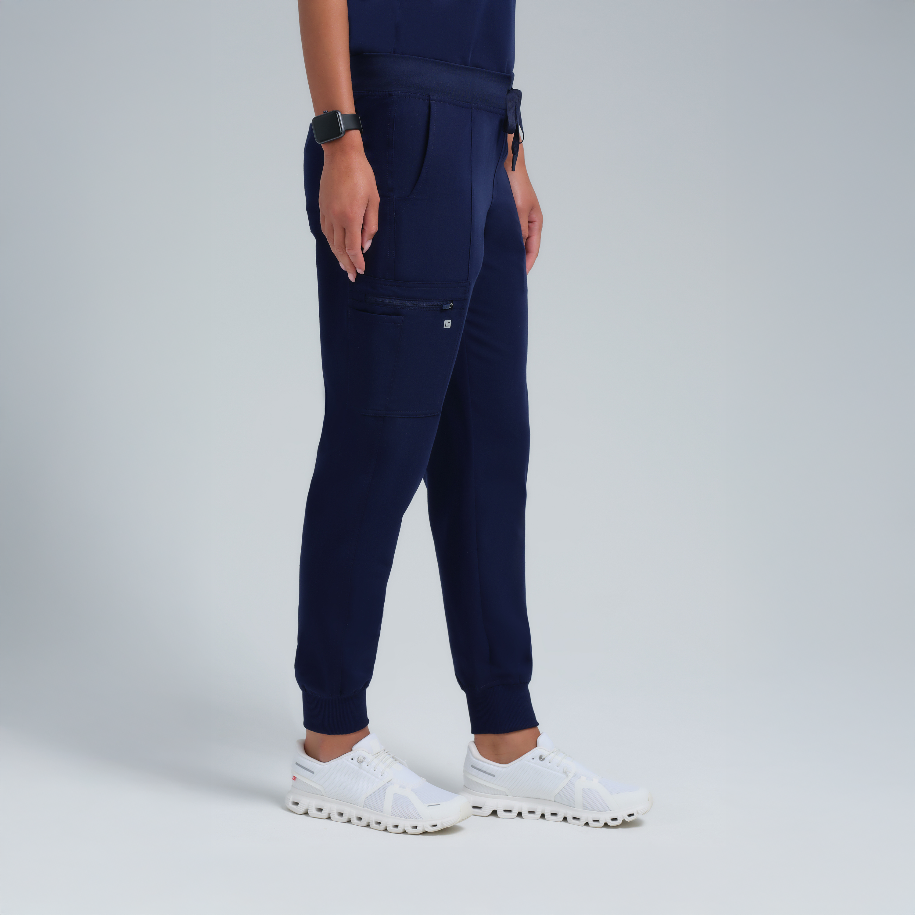 Selena Eight-Pocket Jogger Pants Navy