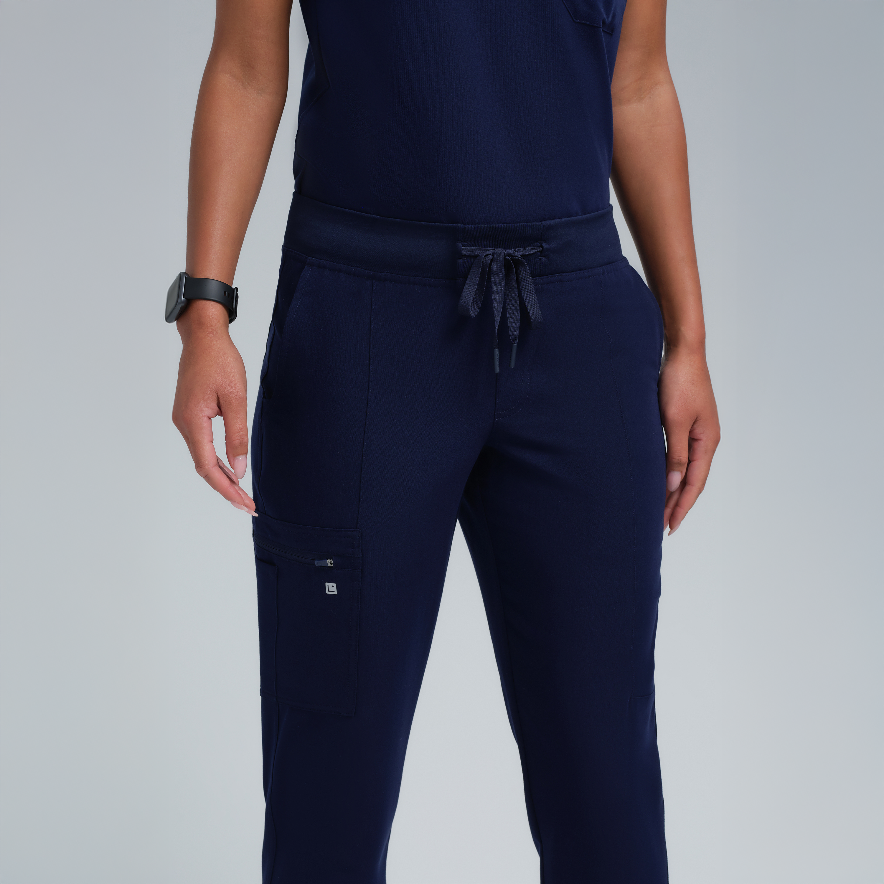Selena Eight-Pocket Jogger Pants Navy