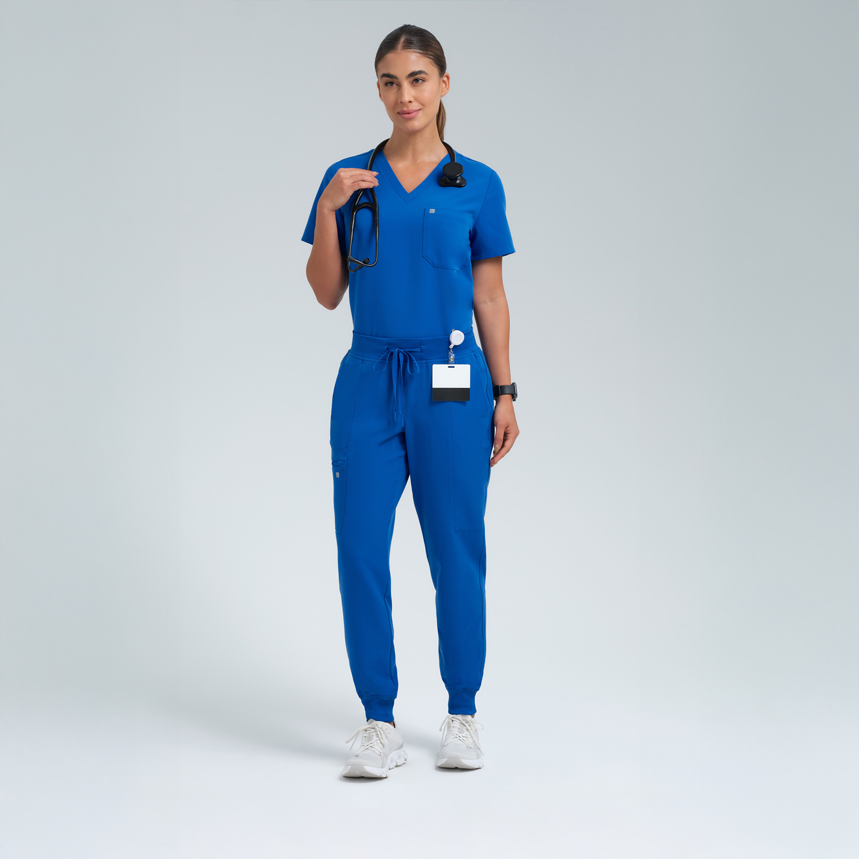 Selena Eight-Pocket Jogger Pants Royal Blue