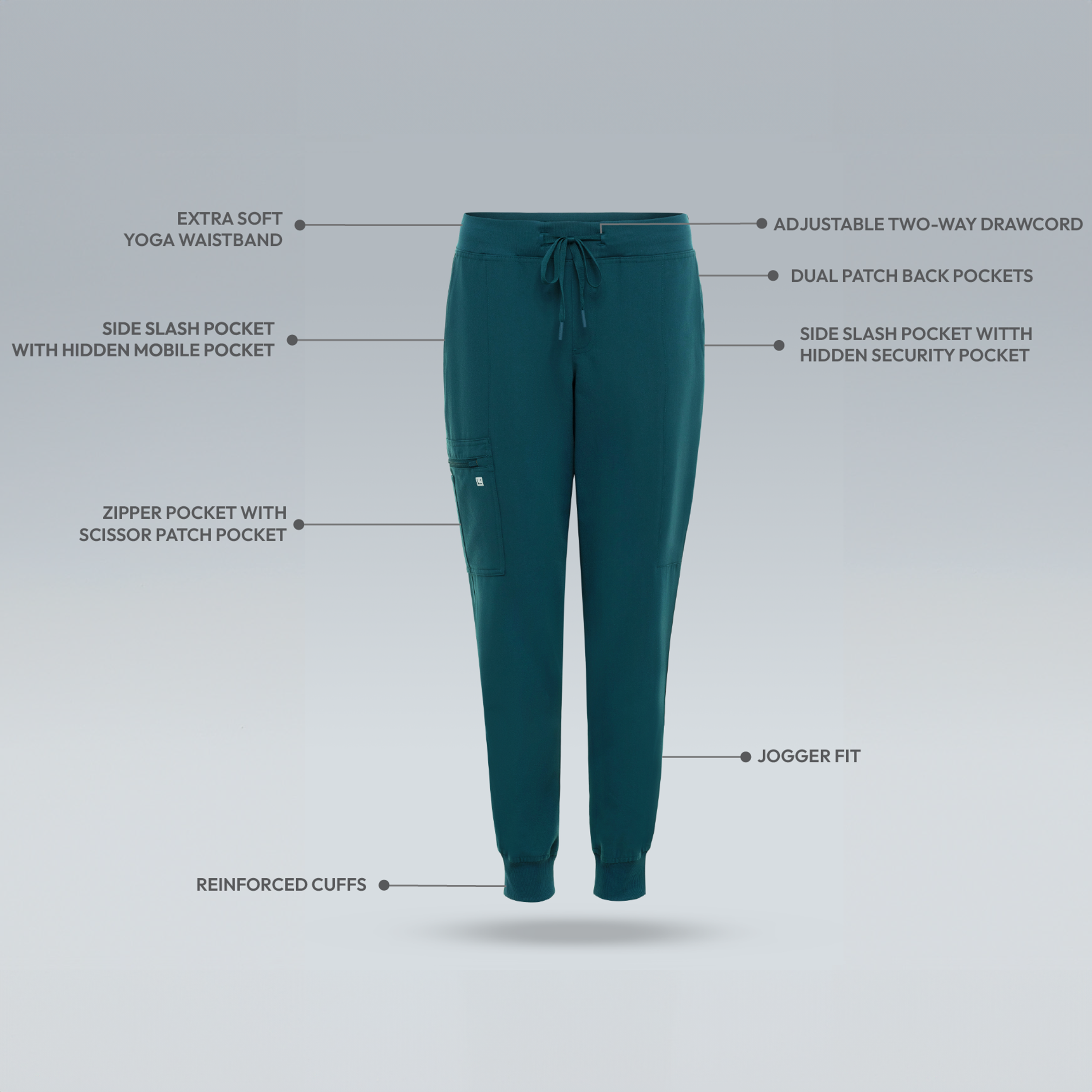 womens jogger scrub pants