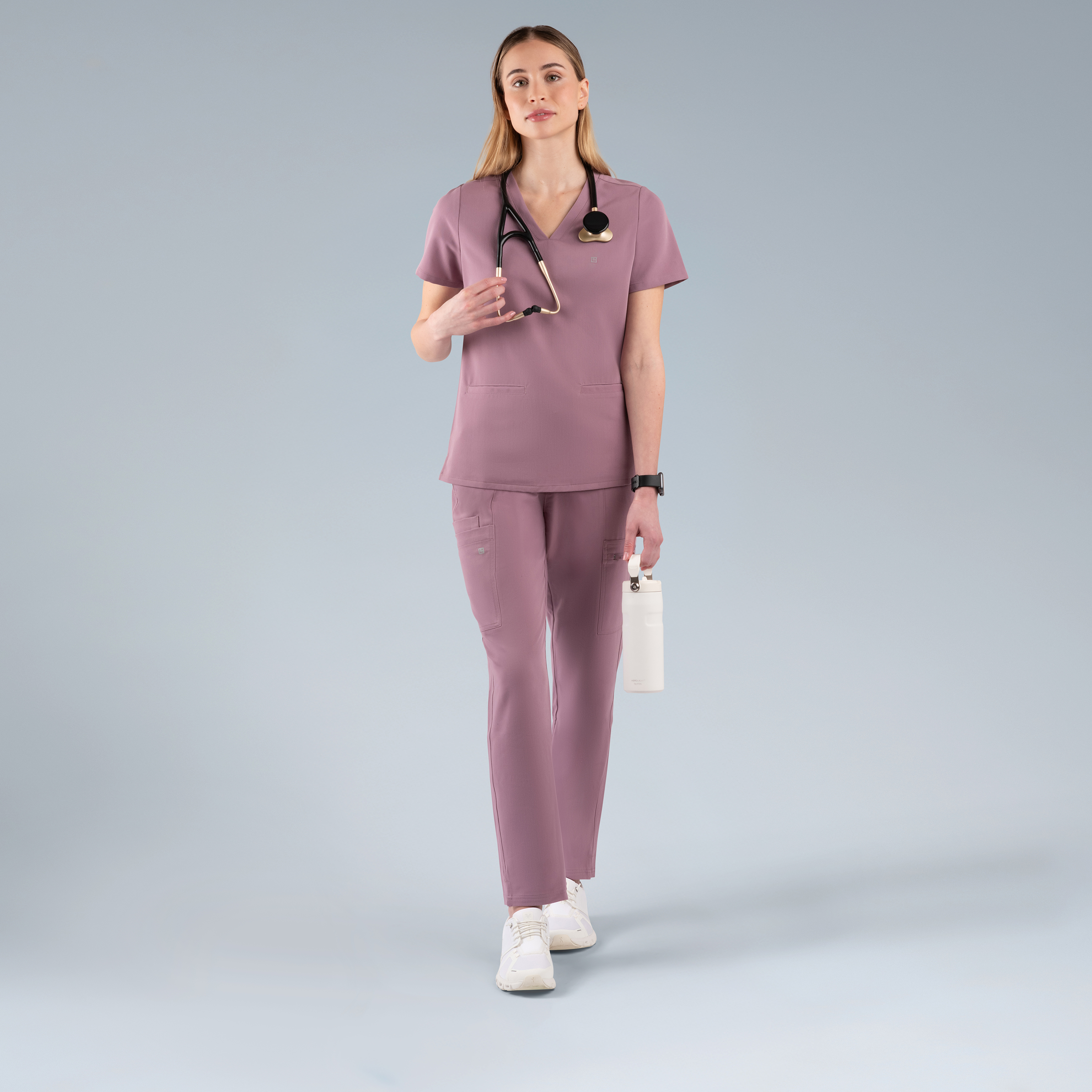 Athena Women's Scrub Top Lilac Haze
