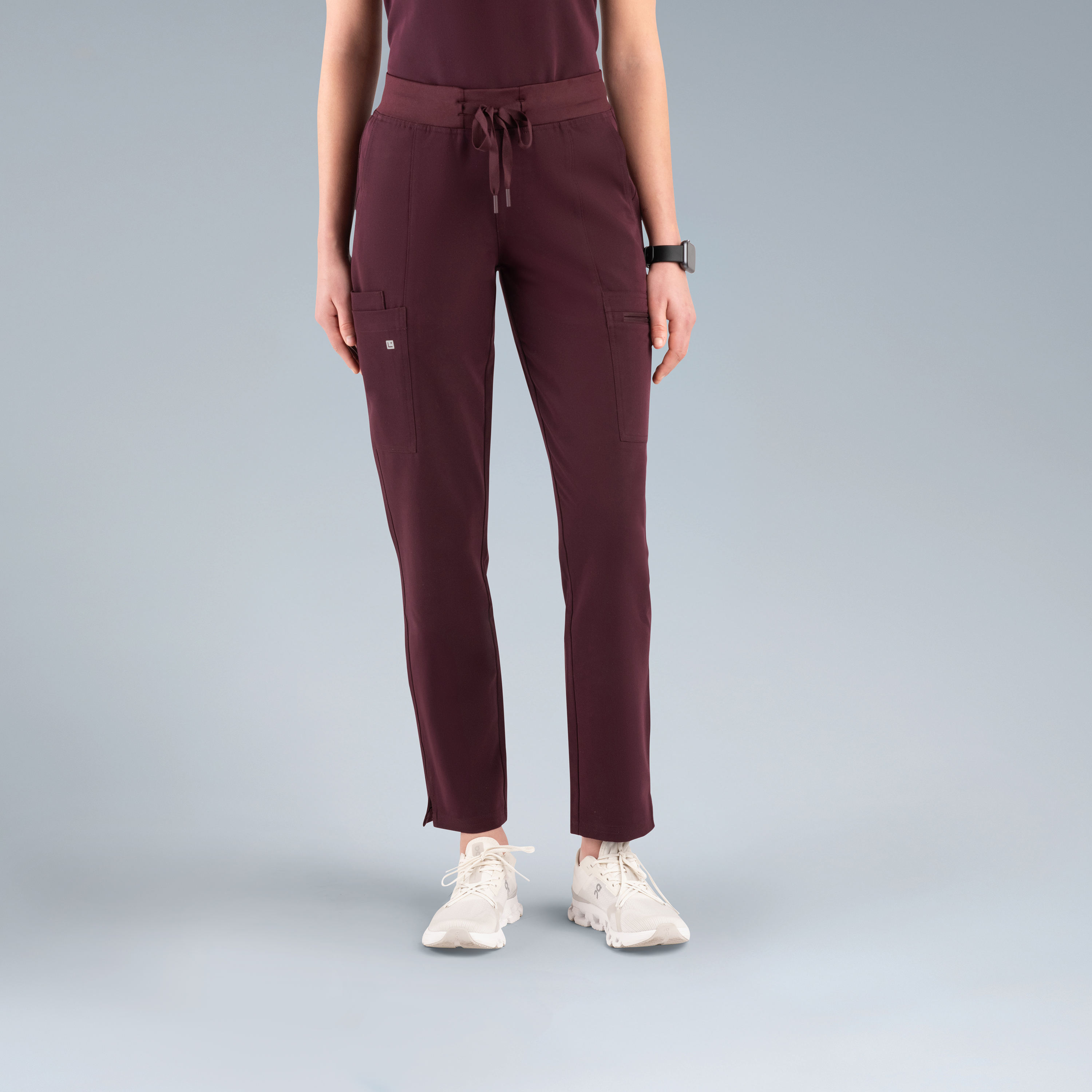 Gaya Womens Scrub Pant Plum Noir