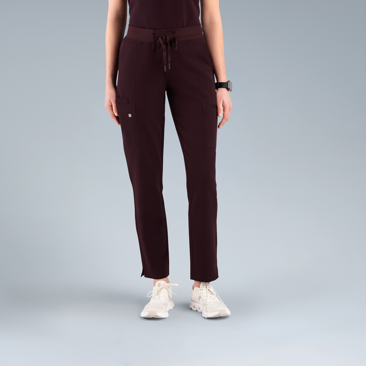 Gaya Womens Scrub Pant Plum Noir