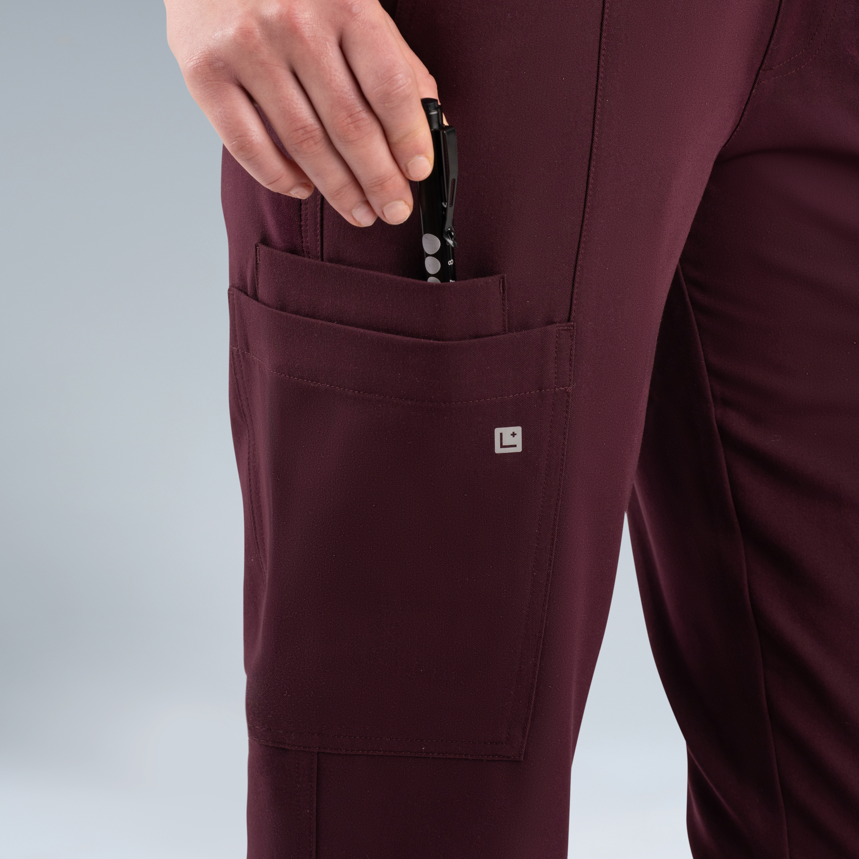 Gaya Womens Scrub Pant Plum Noir