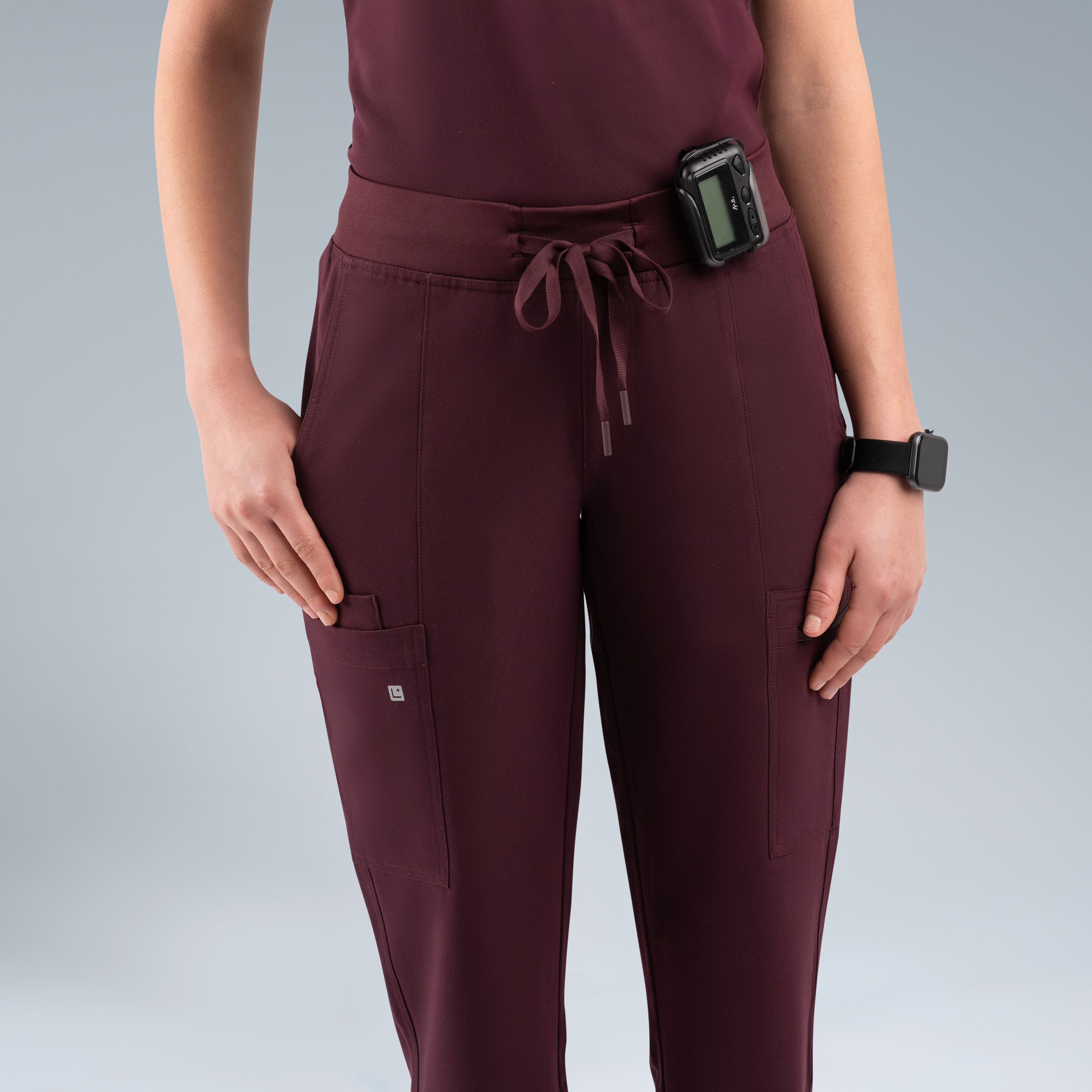Gaya Womens Scrub Pant Plum Noir