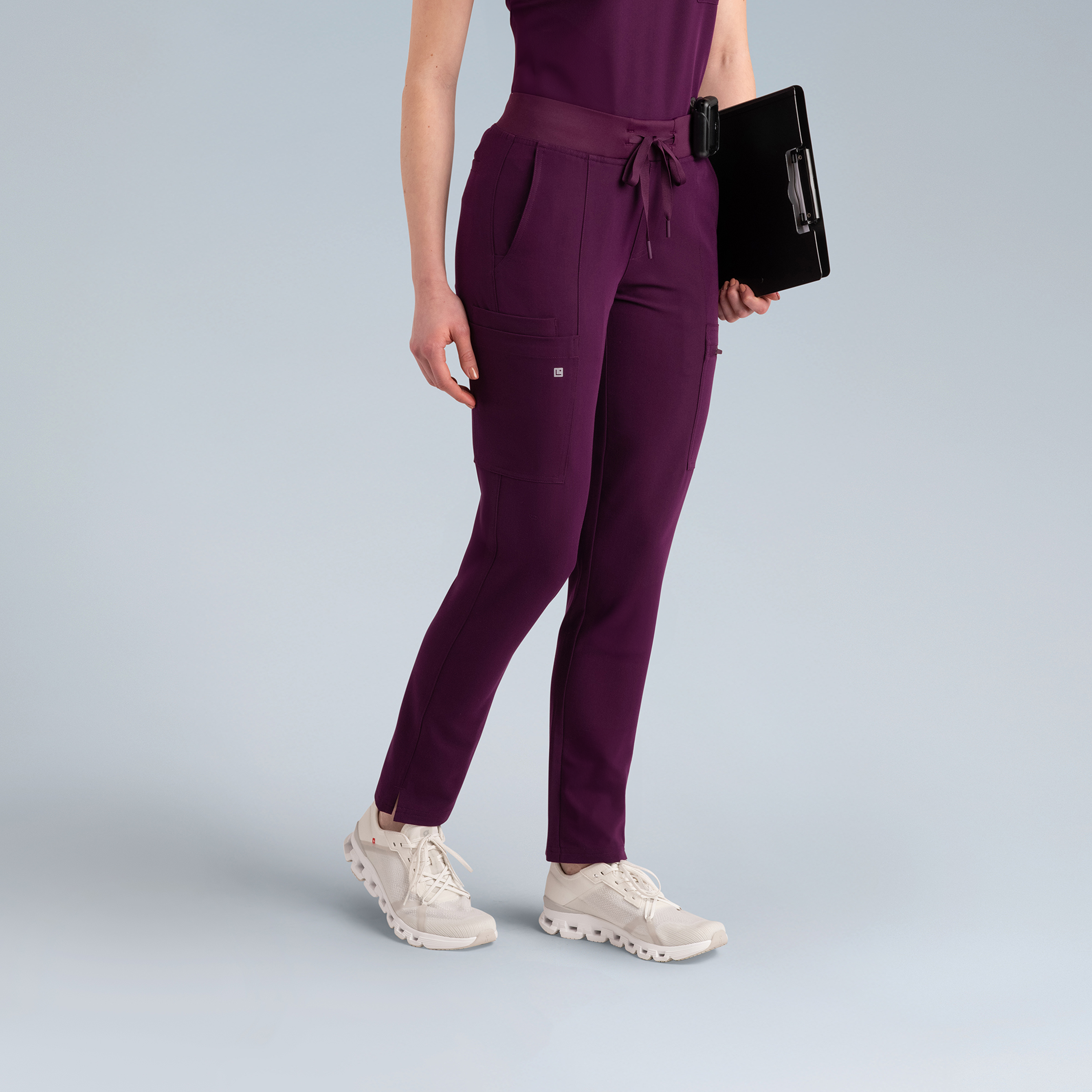 Gaya Womens Scrub Pant Purple Wine