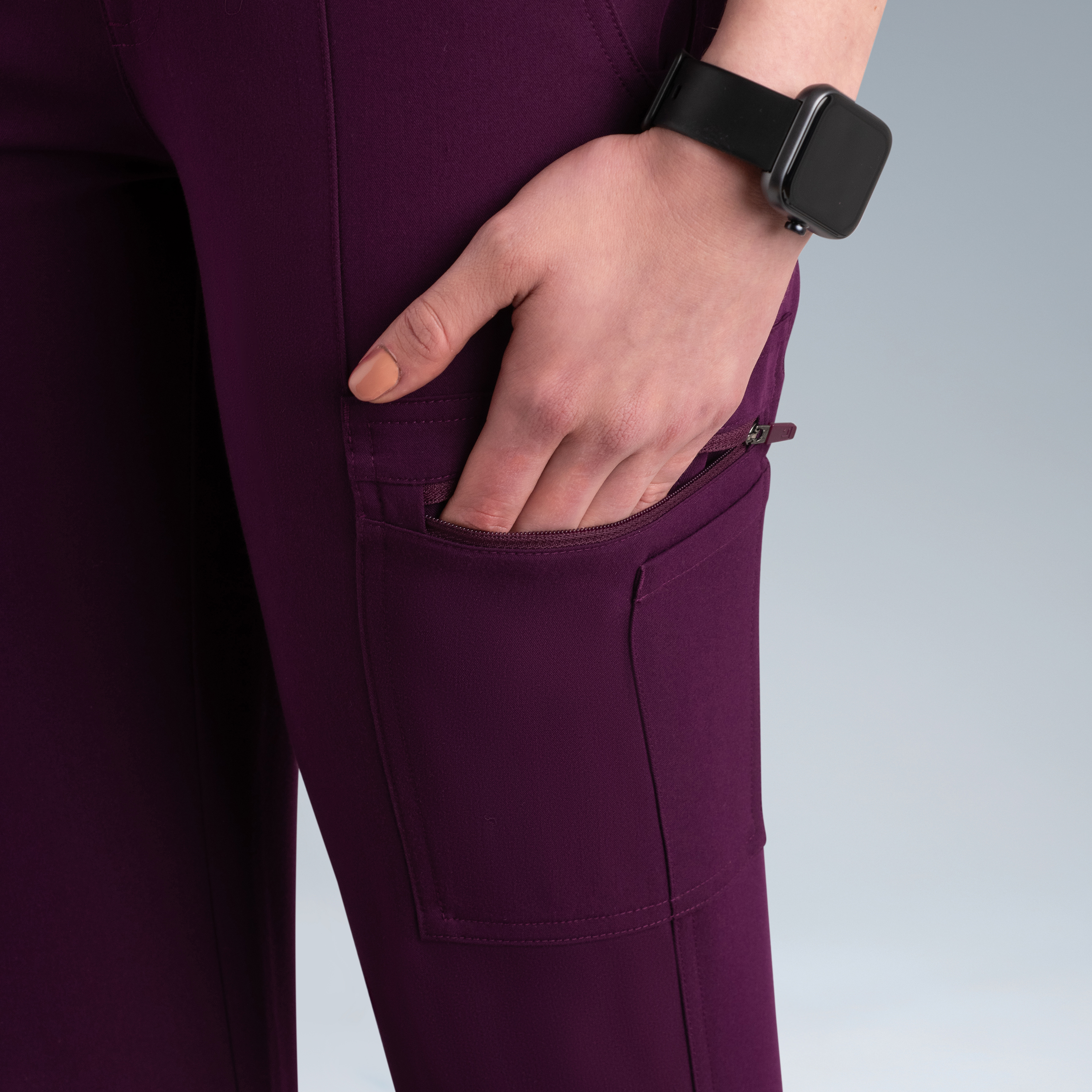 Gaya Womens Scrub Pant Purple Wine