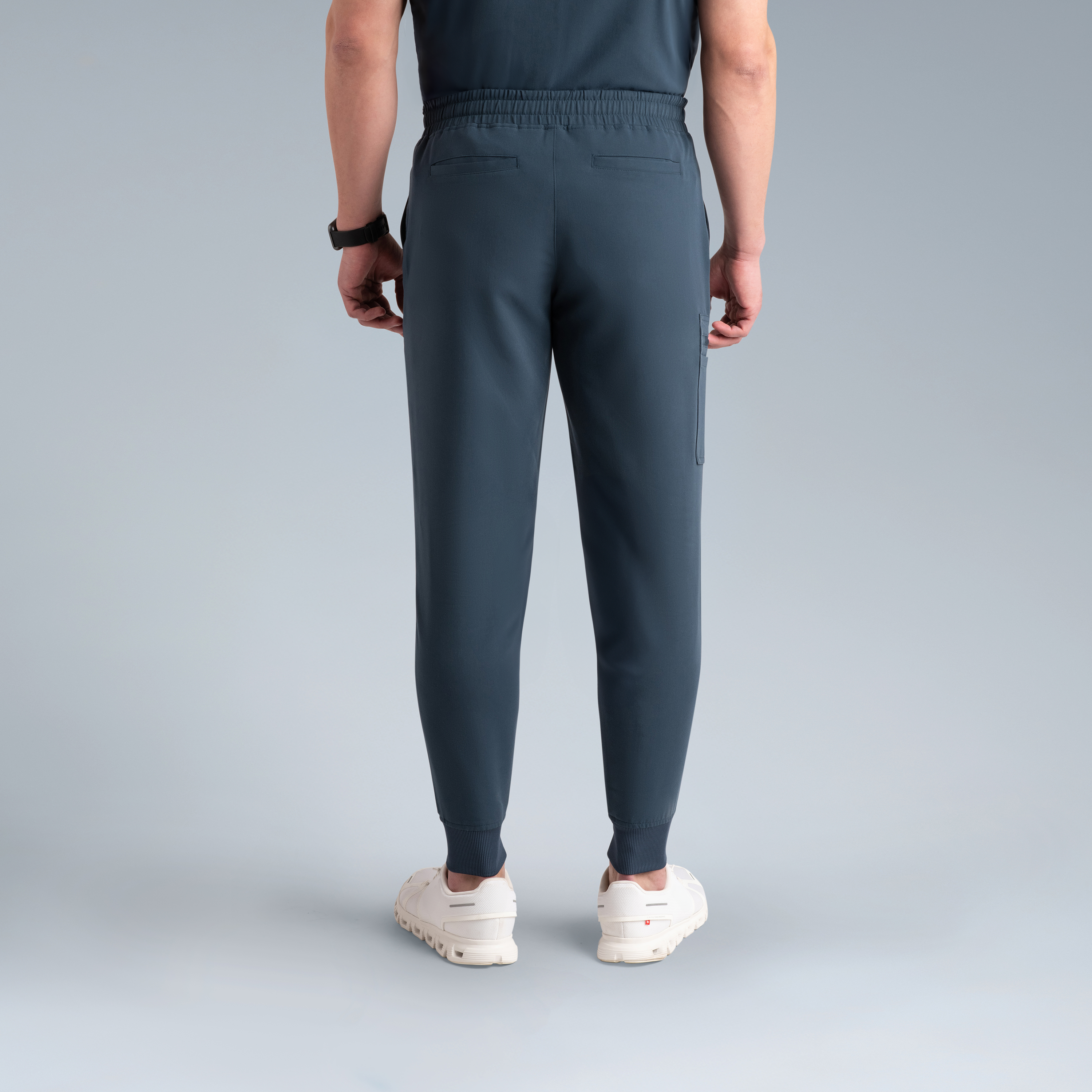 Kronos Mens Jogger Scrub Pants Storm Gray