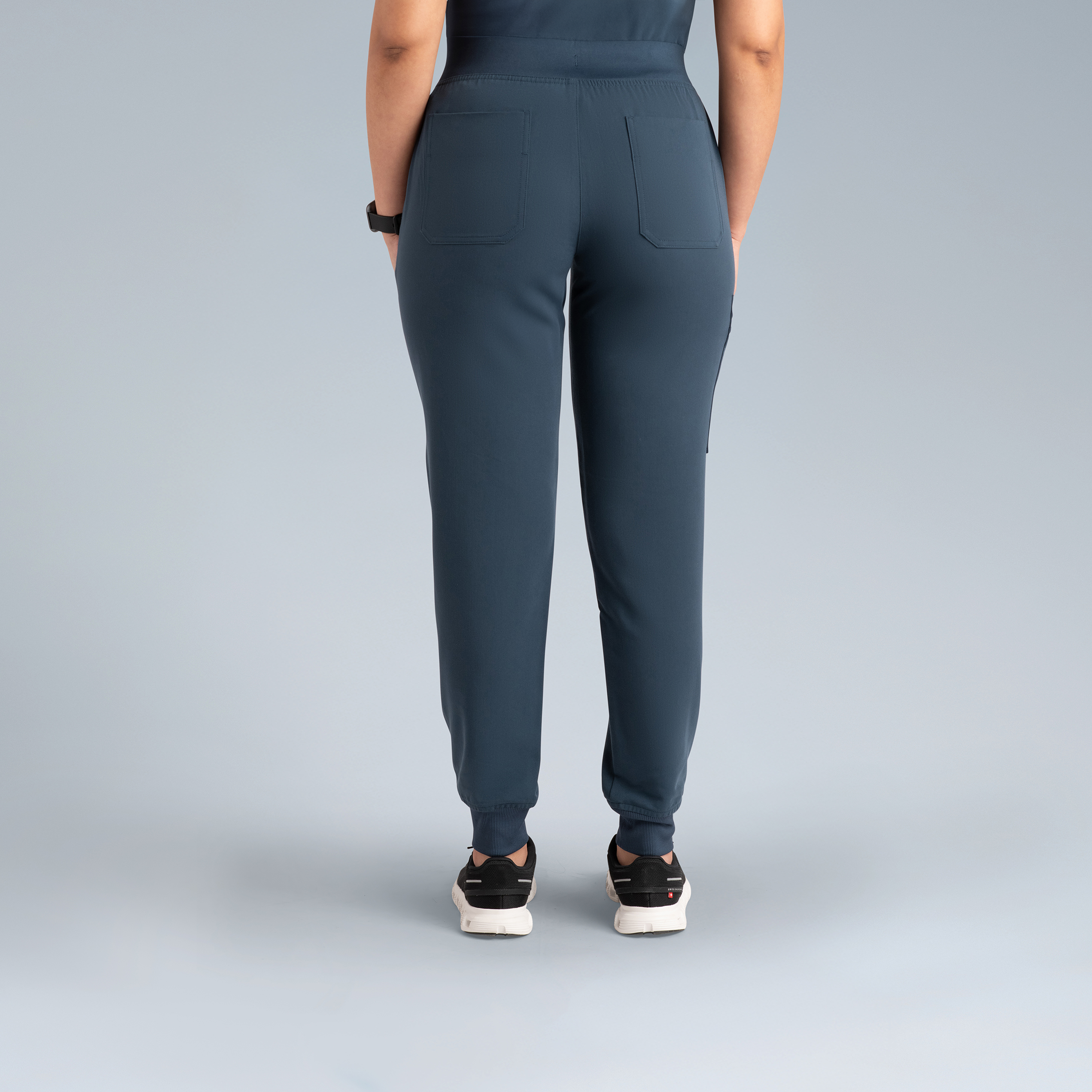 Selena Womens Jogger Scrub Pants Storm Gray