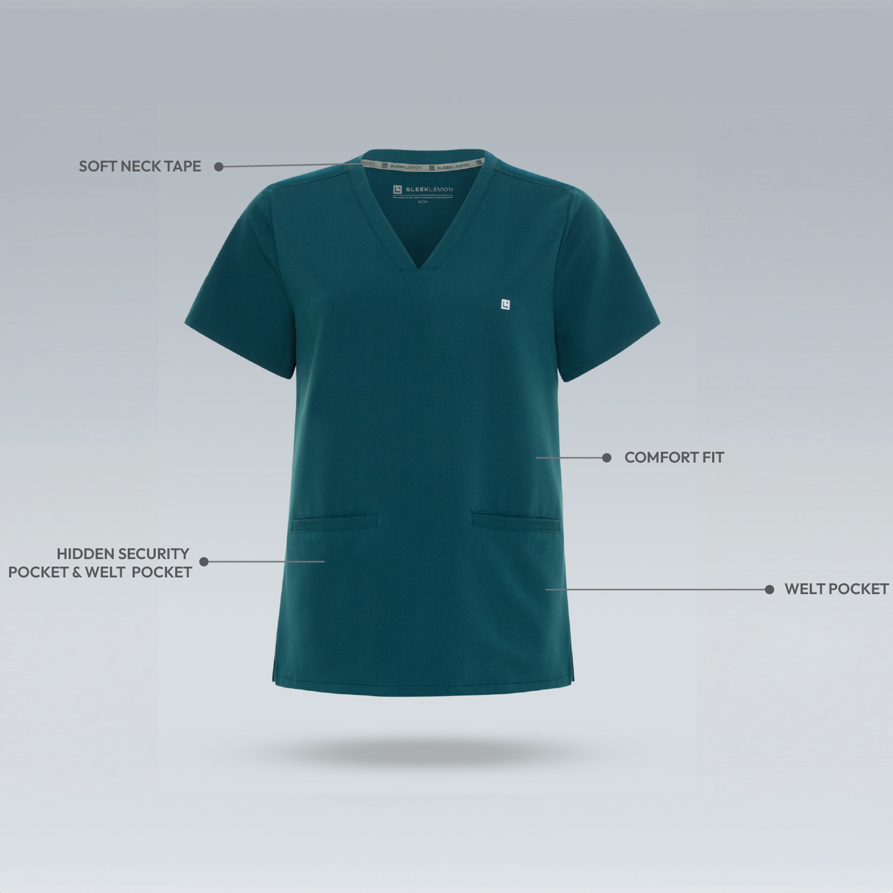 Athena Legion blue Scrub top