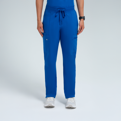 The Pro Women's Fitted Royal Blue Scrub Set