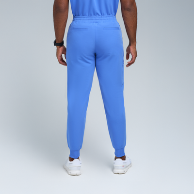 The Performance Men's Jogger Ceil Blue Scrub Set
