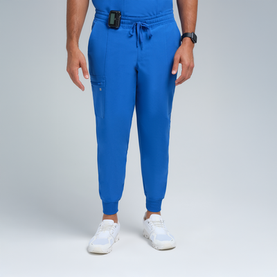 The Performance Men's Jogger Royal Blue Scrub Set