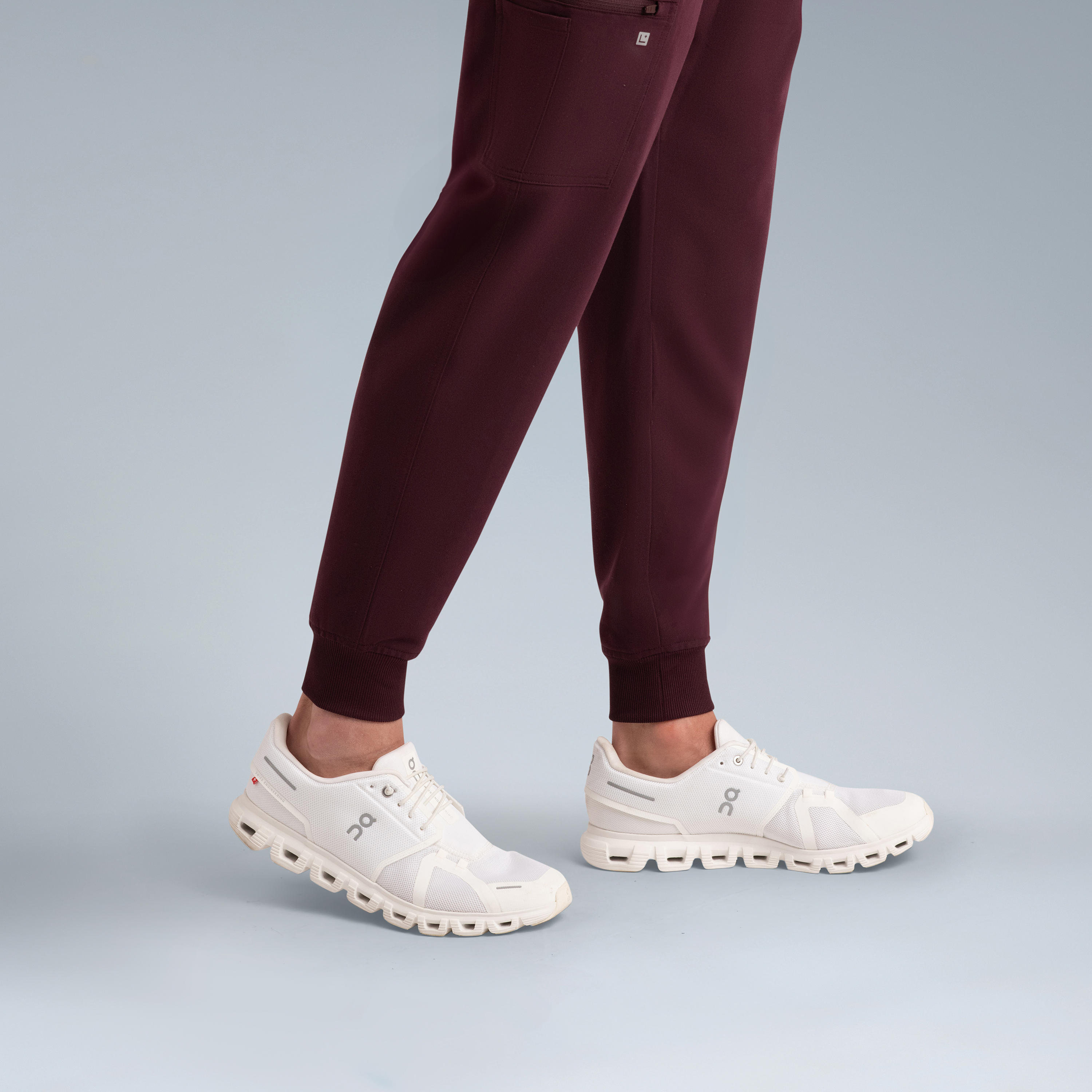 Kronos Mens Jogger  Scrub Pants Plum Noir