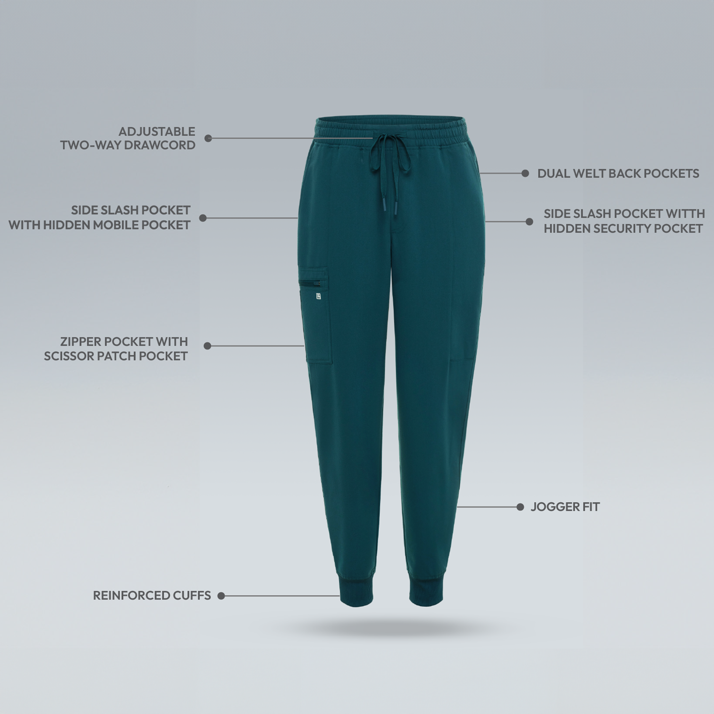 Legion Blue Mens, Scrub Pants 