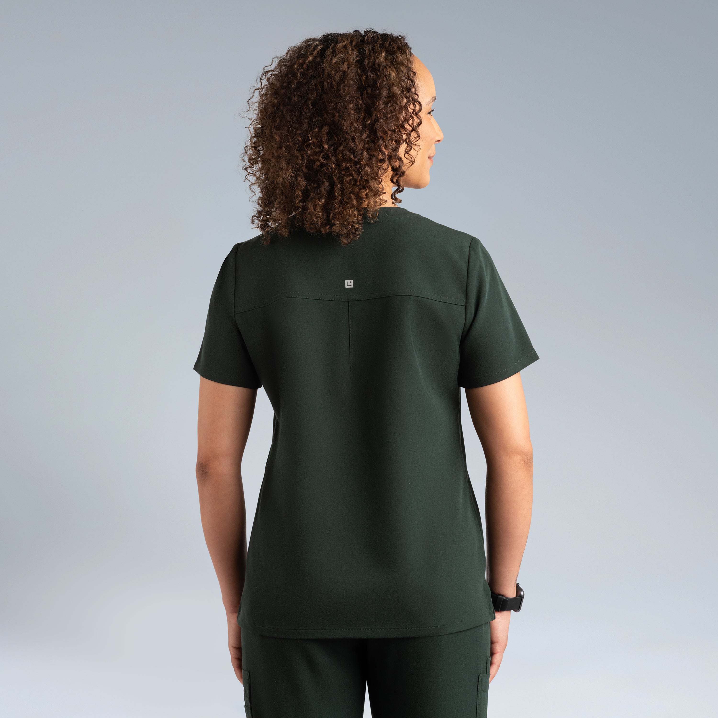 Calypso Womens Scrub Top Deep Forest Green