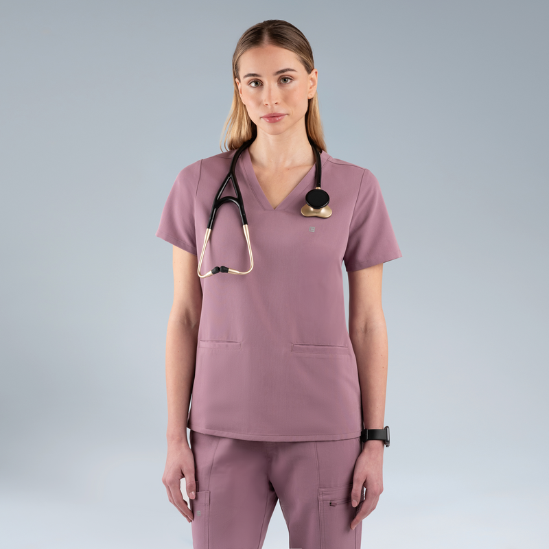 Athena Women's Scrub Top Lilac Haze