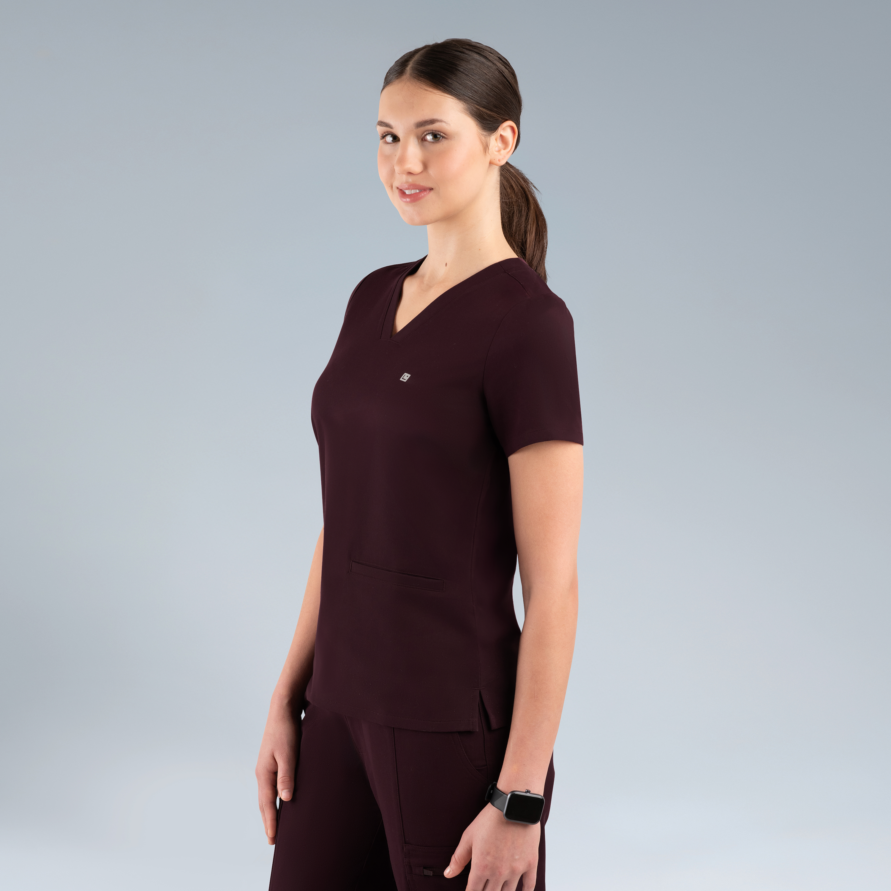 Blusa médica de tres bolsillos Athena azul real