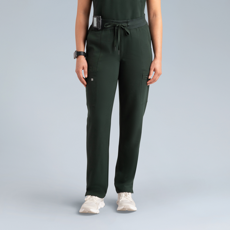 Gaya Womens Scrub Pant Deep Forest Green