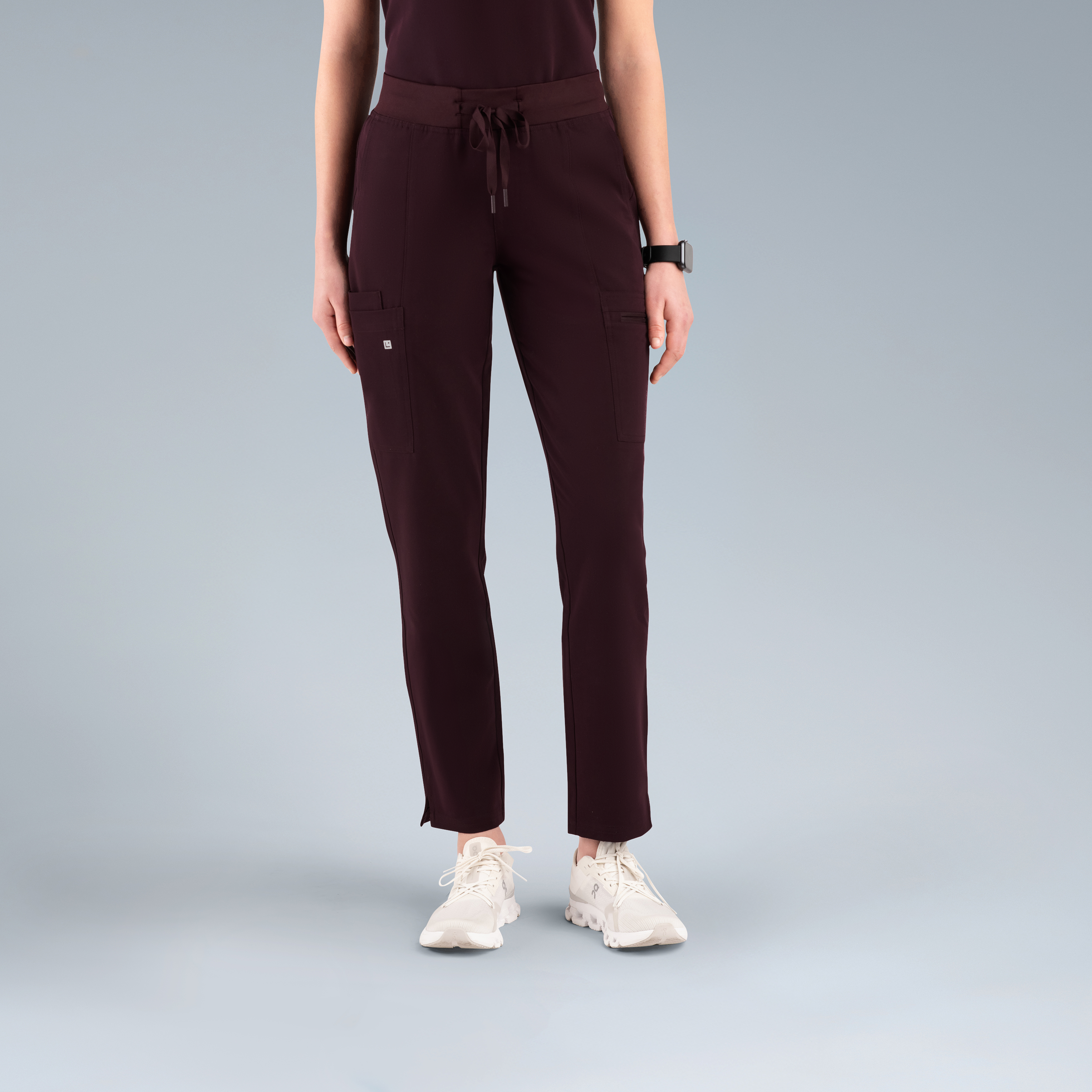 Gaya Womens Scrub Pant Plum Noir