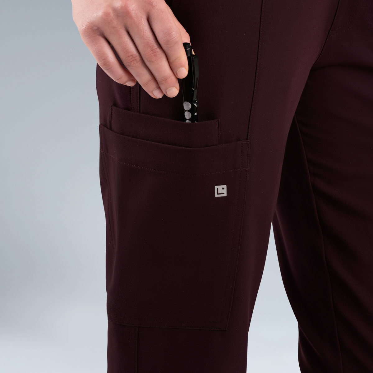 Gaya Womens Scrub Pant Plum Noir